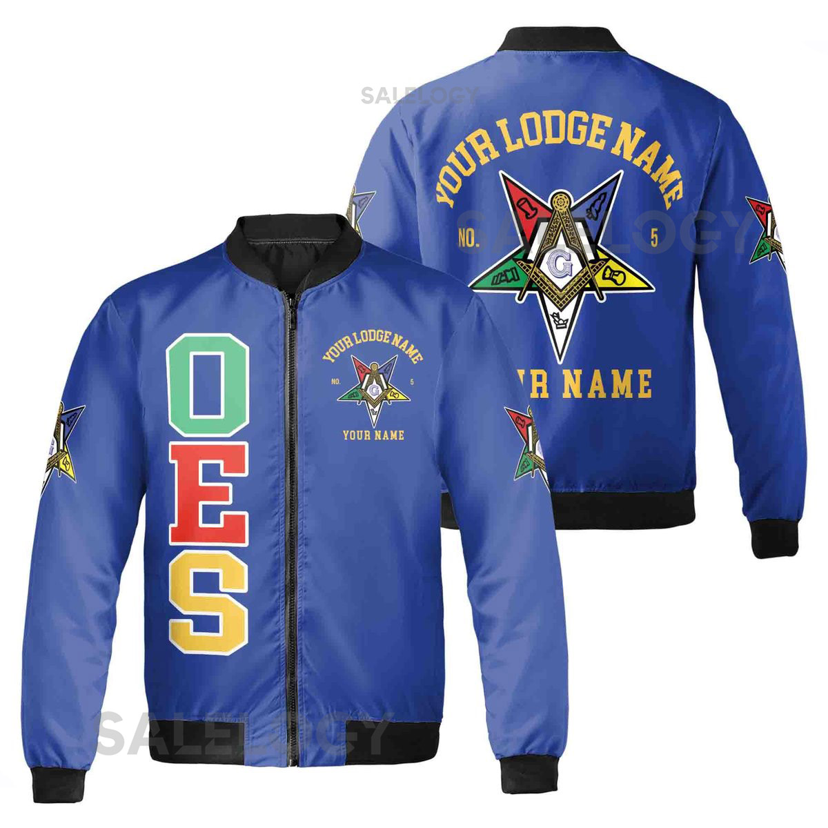 Order Of The Eastern Star OES Mason Unisex Bomber Jacket S-5XL_85