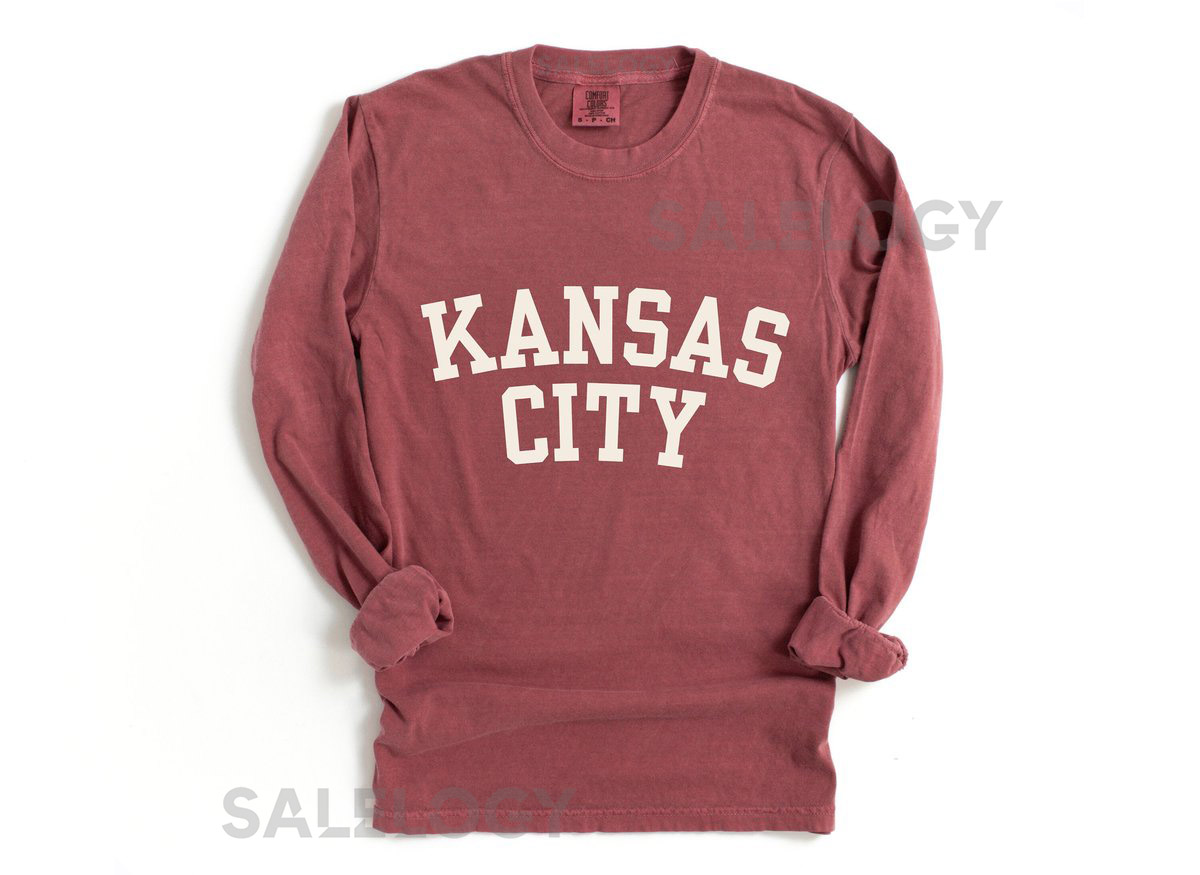Unisex Kansas City Long Sleeve Tee Shirt Tshirt Comfort Colors Gift_845