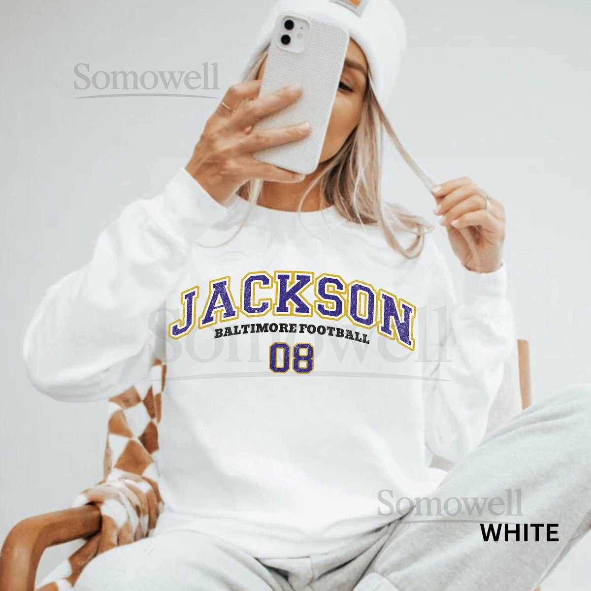 Lamar Jackson Sweatshirt Baltimore Raven Football Crewneck Lamar Jackson Shirt Raven Football Gift Baltimore Sweatshirt_772