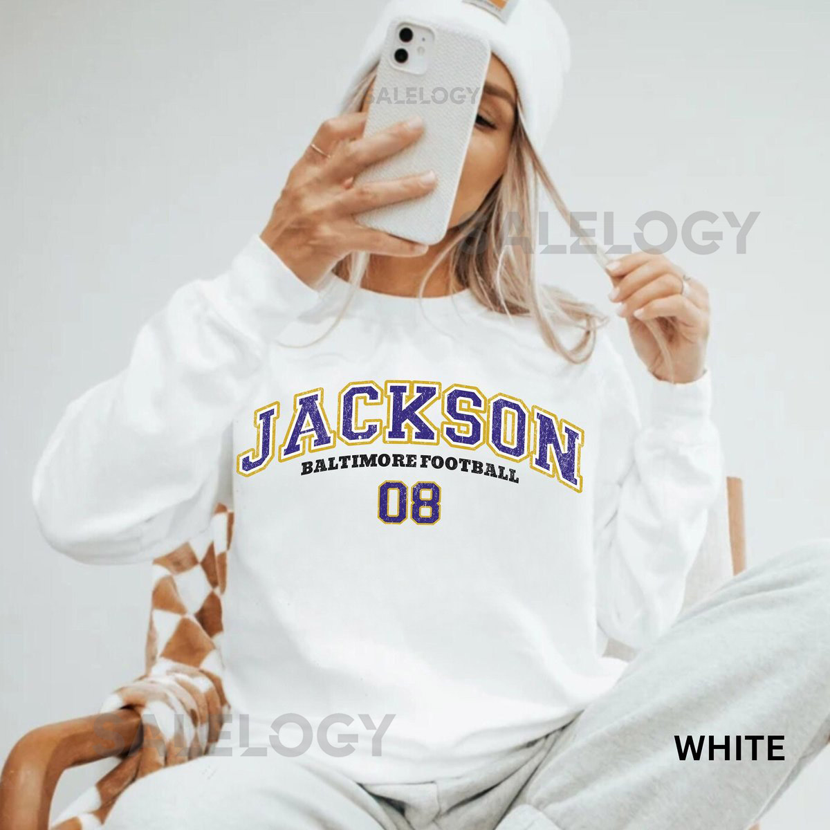 Lamar Jackson Sweatshirt Baltimore Raven Football Crewneck Lamar Jackson Shirt Raven Football Gift Baltimore Sweatshirt_772