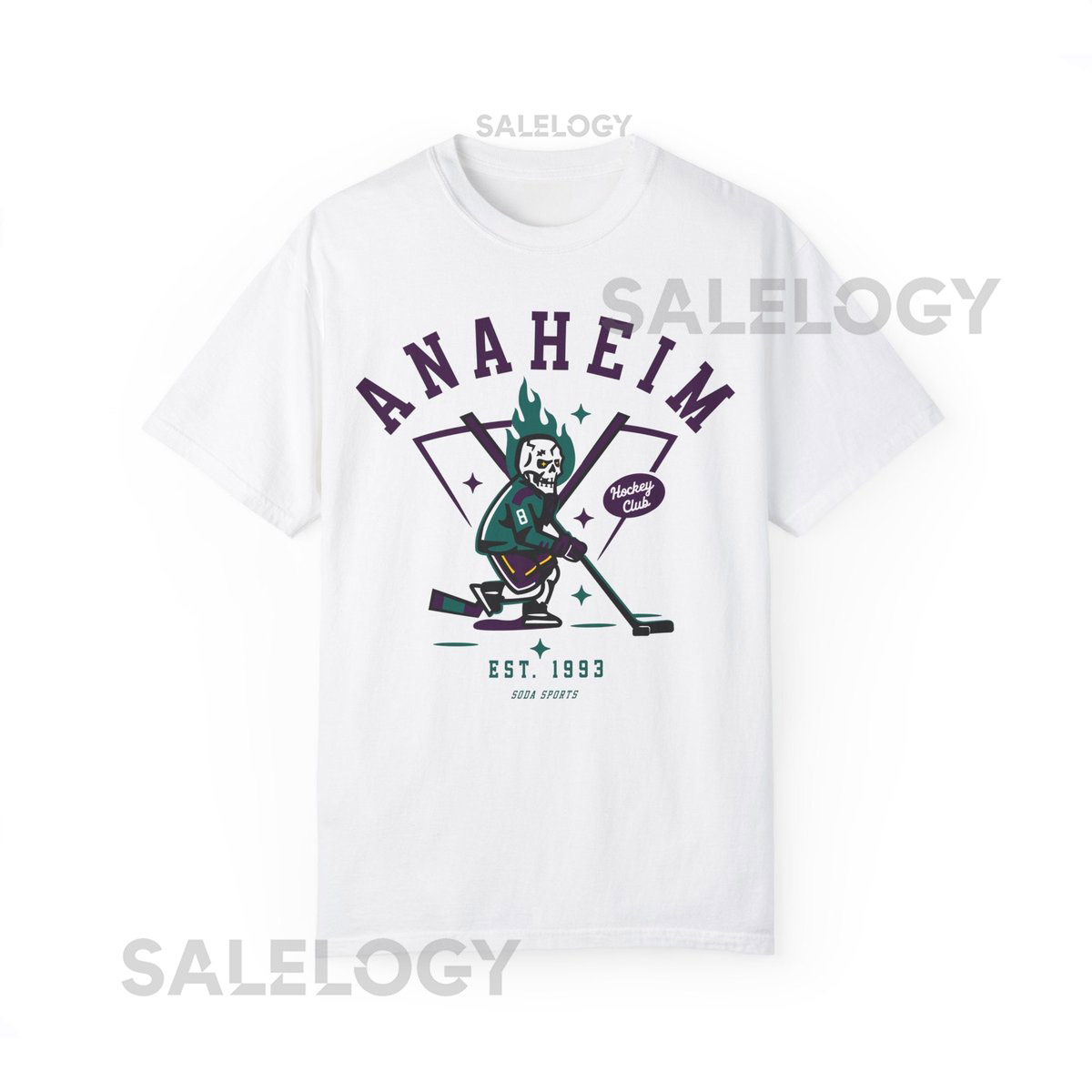 Anaheim hockey Unisex Garment Dyed T shirt_27