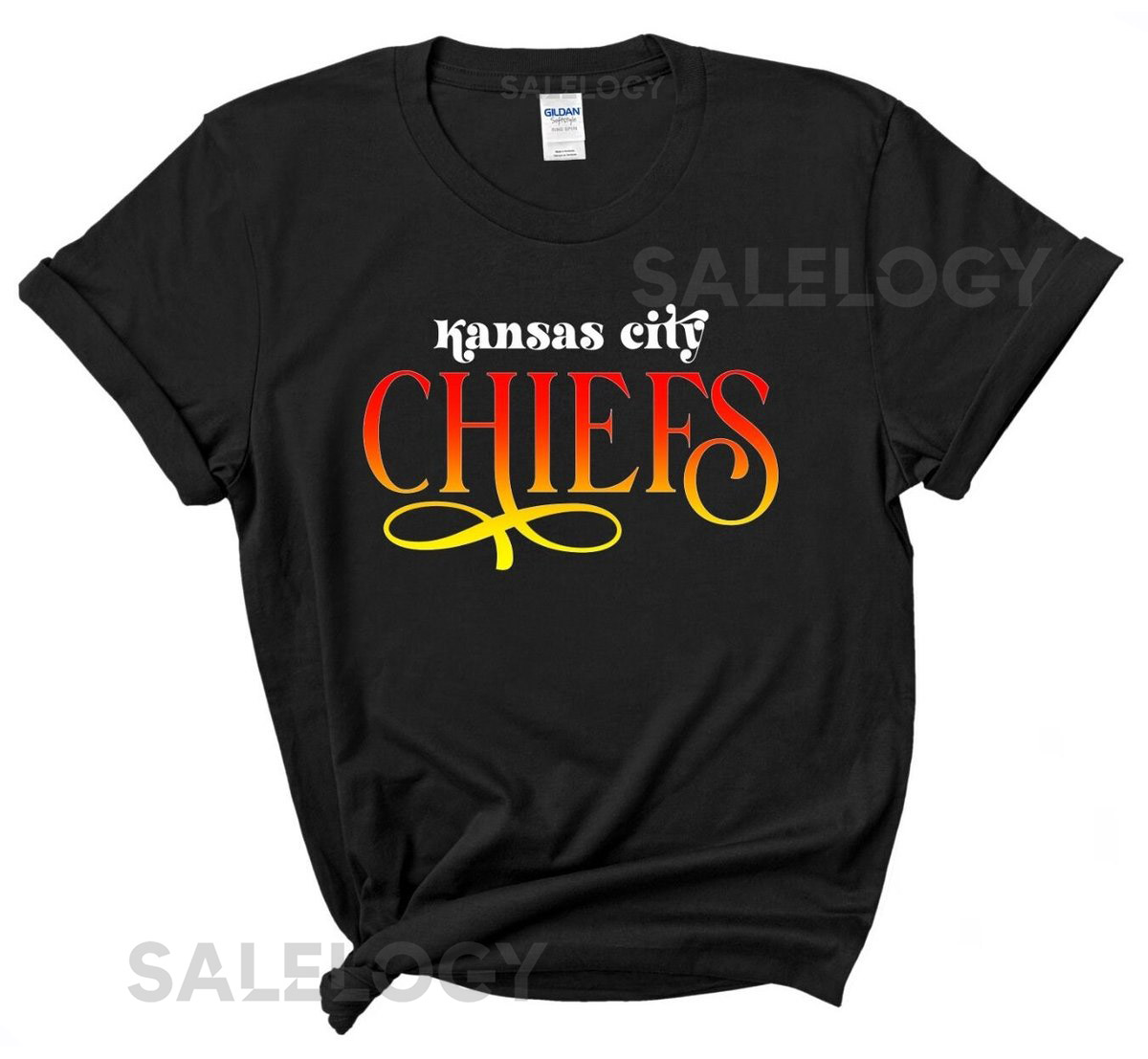 Kansas City Chiefs Swirly Gradient T-shirt_304