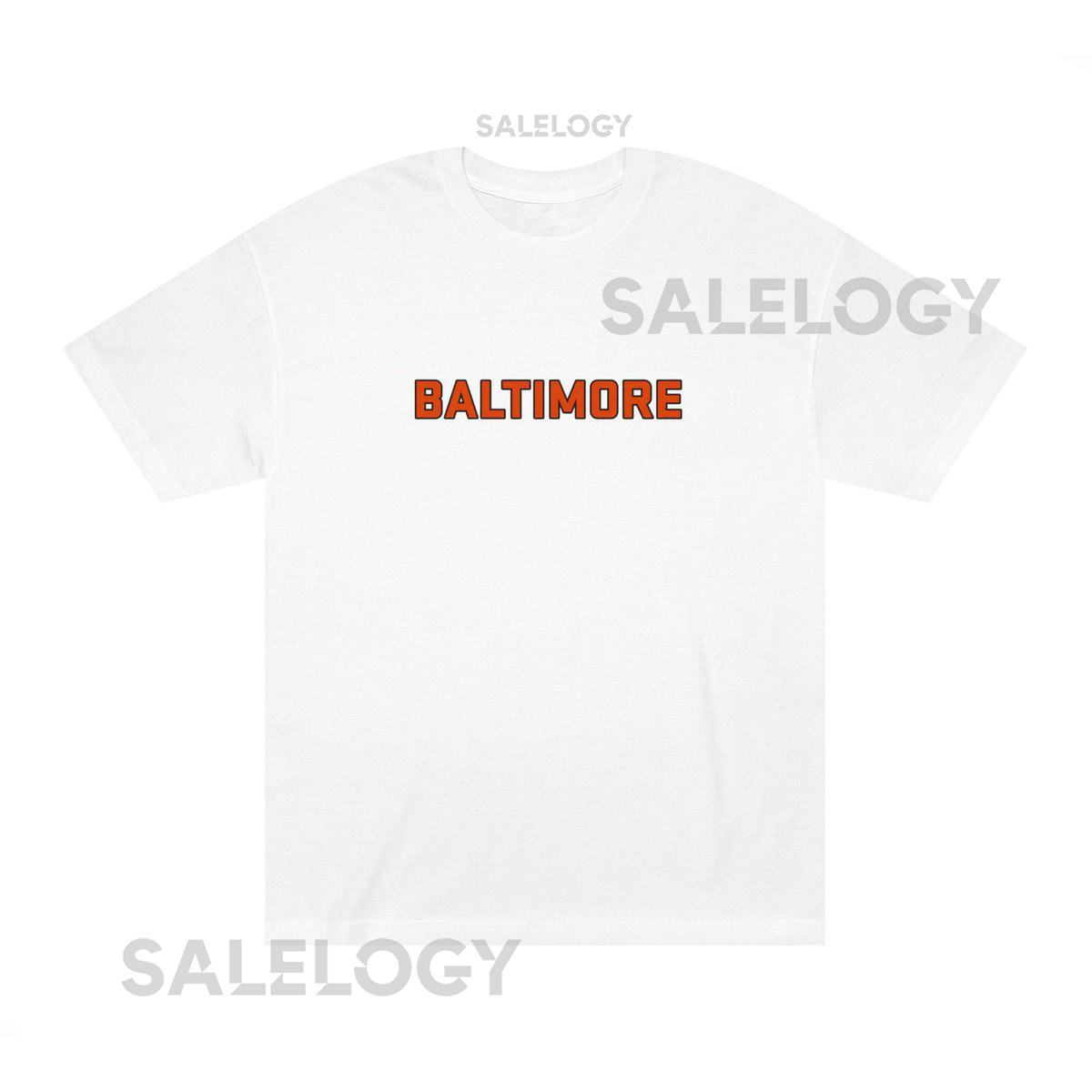Baltimore Tee in Orioles Colors Unisex Classic American Apparel T-Shirt_127