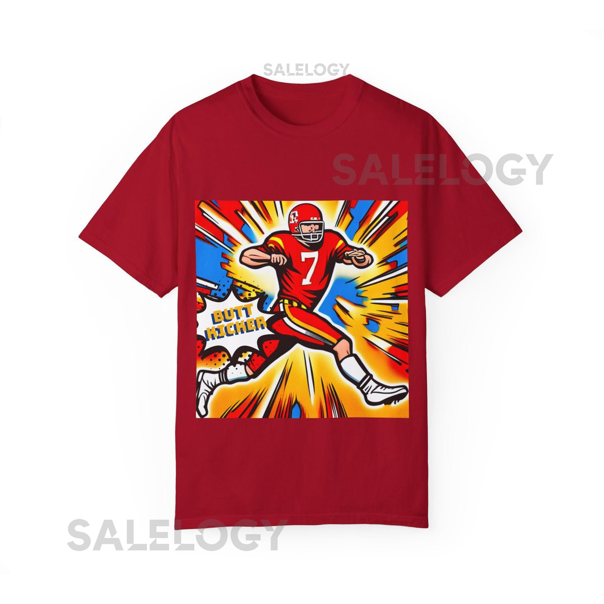 Harrison Butker 7 Kansas City Chiefs Comic Superhero Style T-Shirt NFL Comfort Colors Tshirt_212