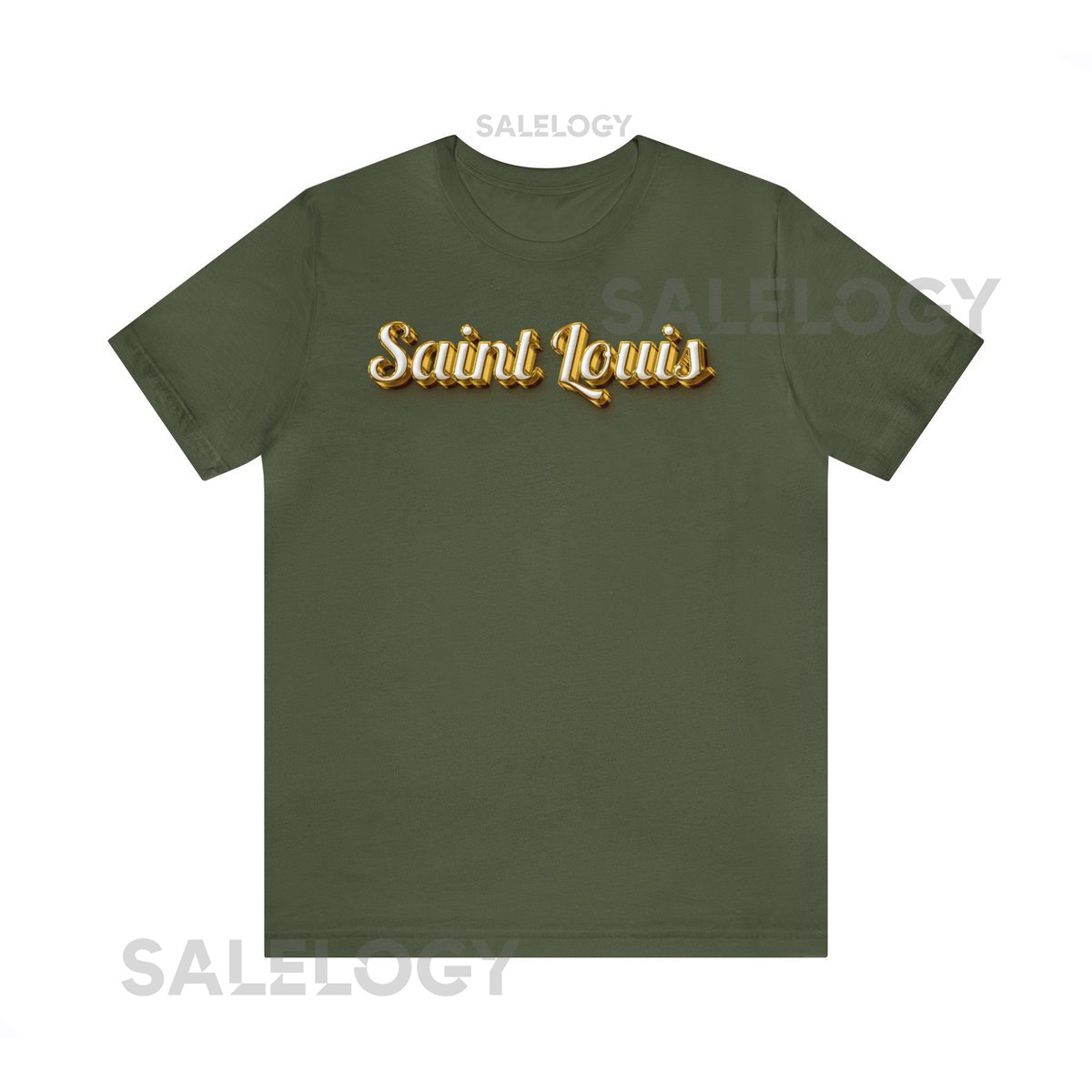 Saint Louis in Gold Unisex Jersey Short Sleeve Tee_454