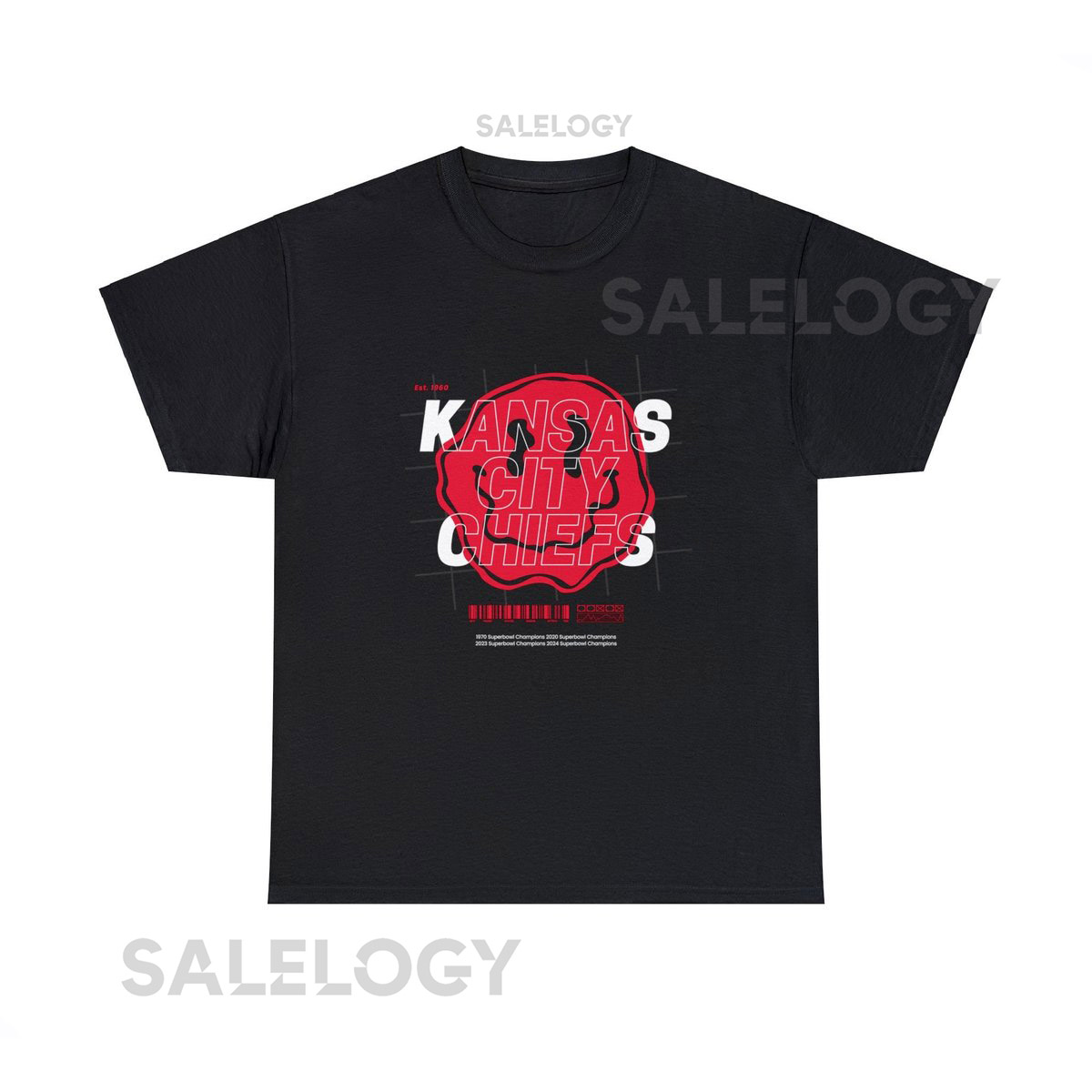 Kansas City Chiefs Smiley Face T-Shirt_295