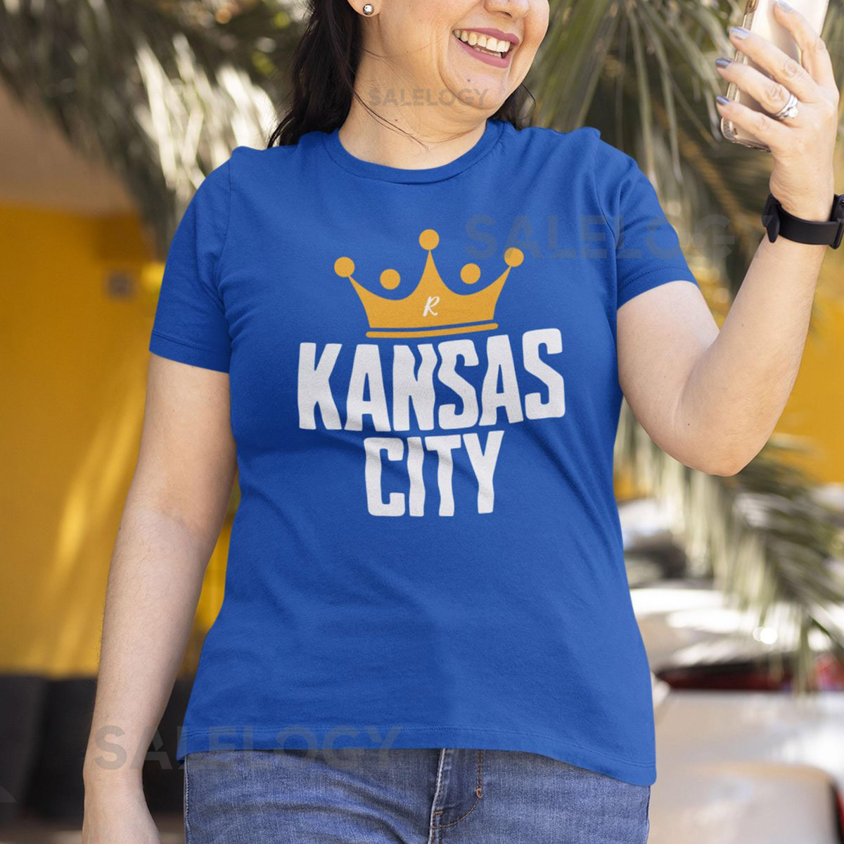 Royals Baseball T-Shirt Royals Gift for Friend Kansas City Shirt KC Jumbo Crown T Shirt Royals Nation Gift Kauffman Game Day Tshirt_737