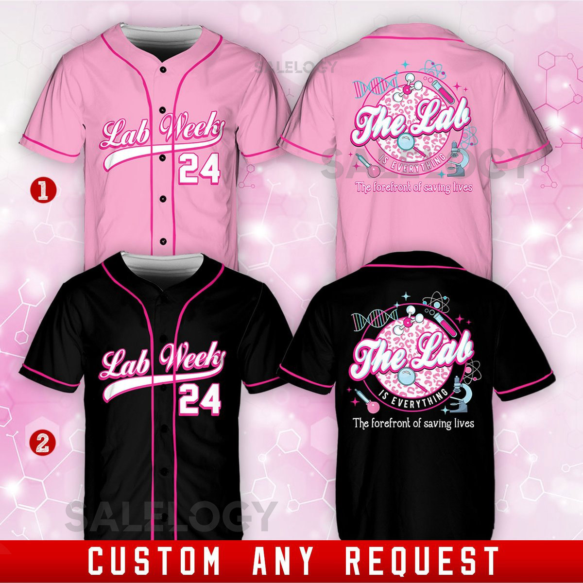 Personalized Lab Week Baseball Jersey Custom Name Lab Tech Baseball Jersey Laboratory Technician Jersey For Lab Tech Team Lab Week 2024_182