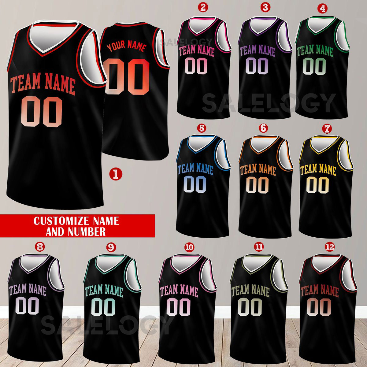 Custom Basketball Jersey Team Name Number Basketball Jersey Team Game Day Outfit Basketball Jersey for Basketball Fan Lovers Players_26