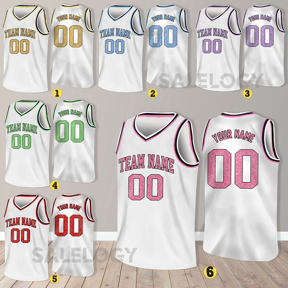 Custom Basketball Jersey Team Name Number Basketball Jersey Team Game Day Outfit Basketball Jersey for Basketball Fan Lovers Players_27