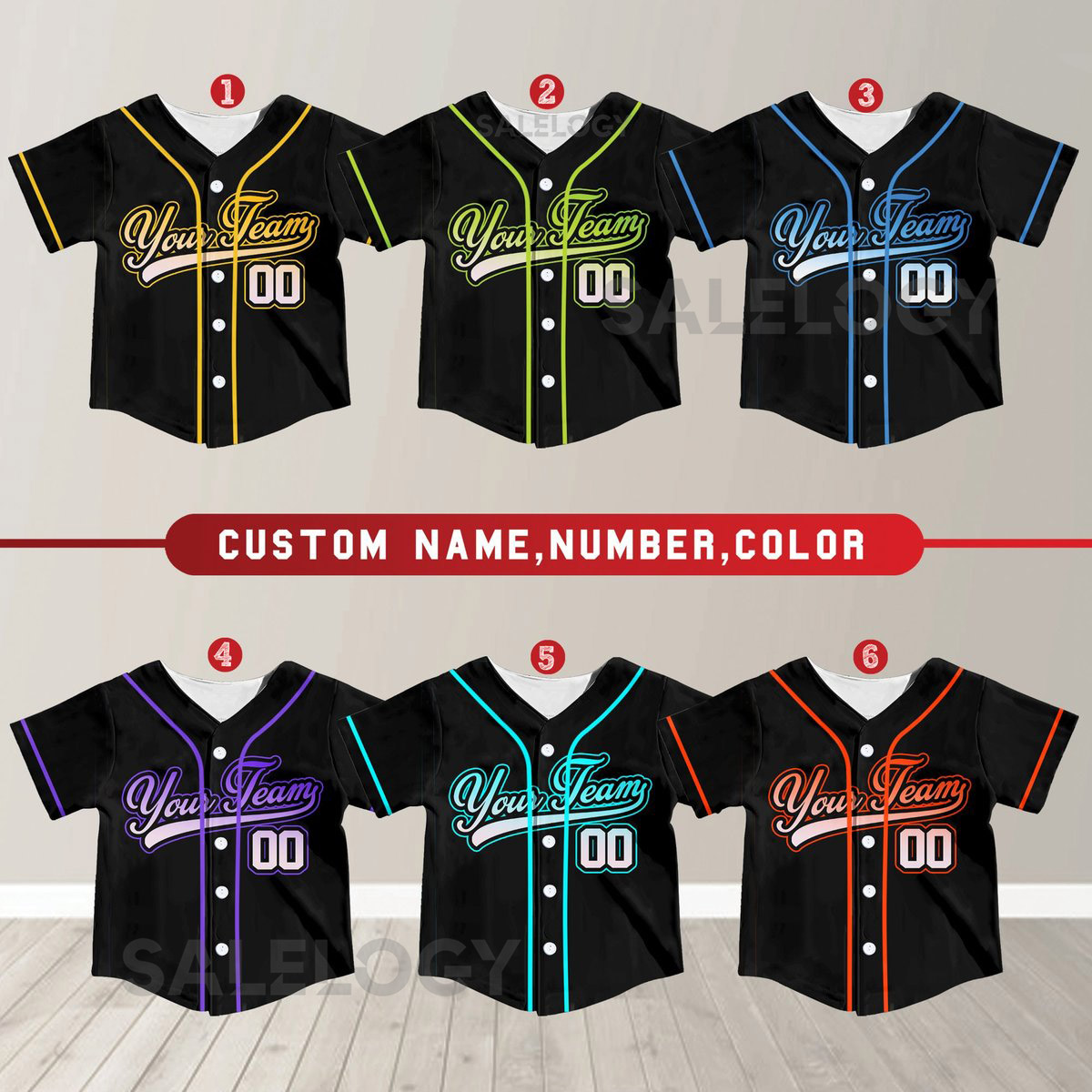 Personalized Team Name And Number Baseball Jersey Custom Youth Kid Baseball Jersey Baseball Jersey Uniform For Baseball Fans Lovers_553
