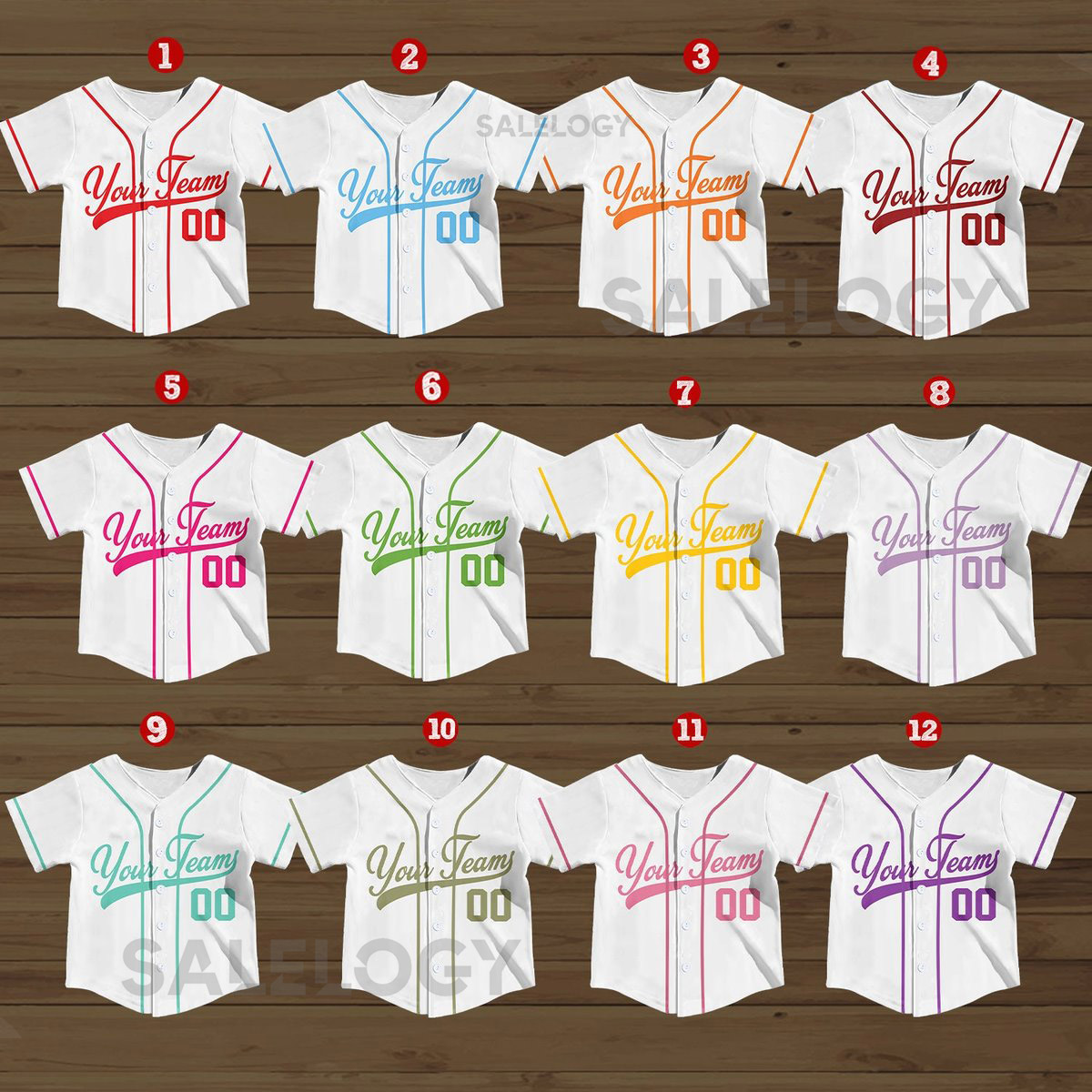 Personalized Team Name And Number Baseball Jersey Custom Youth Kid Baseball Jersey Baseball Jersey Uniform For Baseball Fans Lovers_557