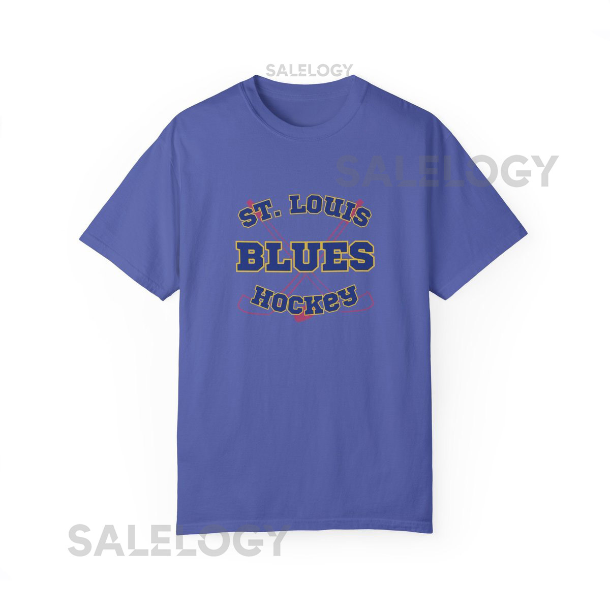 St. Louis Blues Hockey T Shirt Unisex Garment Dyed T shirt_515