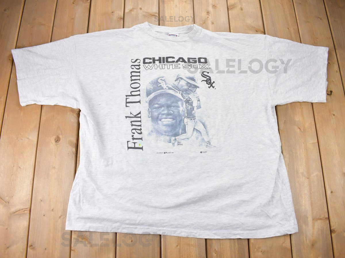 Vintage 1996 Frank Thomas Chicago White Sox MLB T-Shirt Made In USA Single Stitch Size 4XL_400