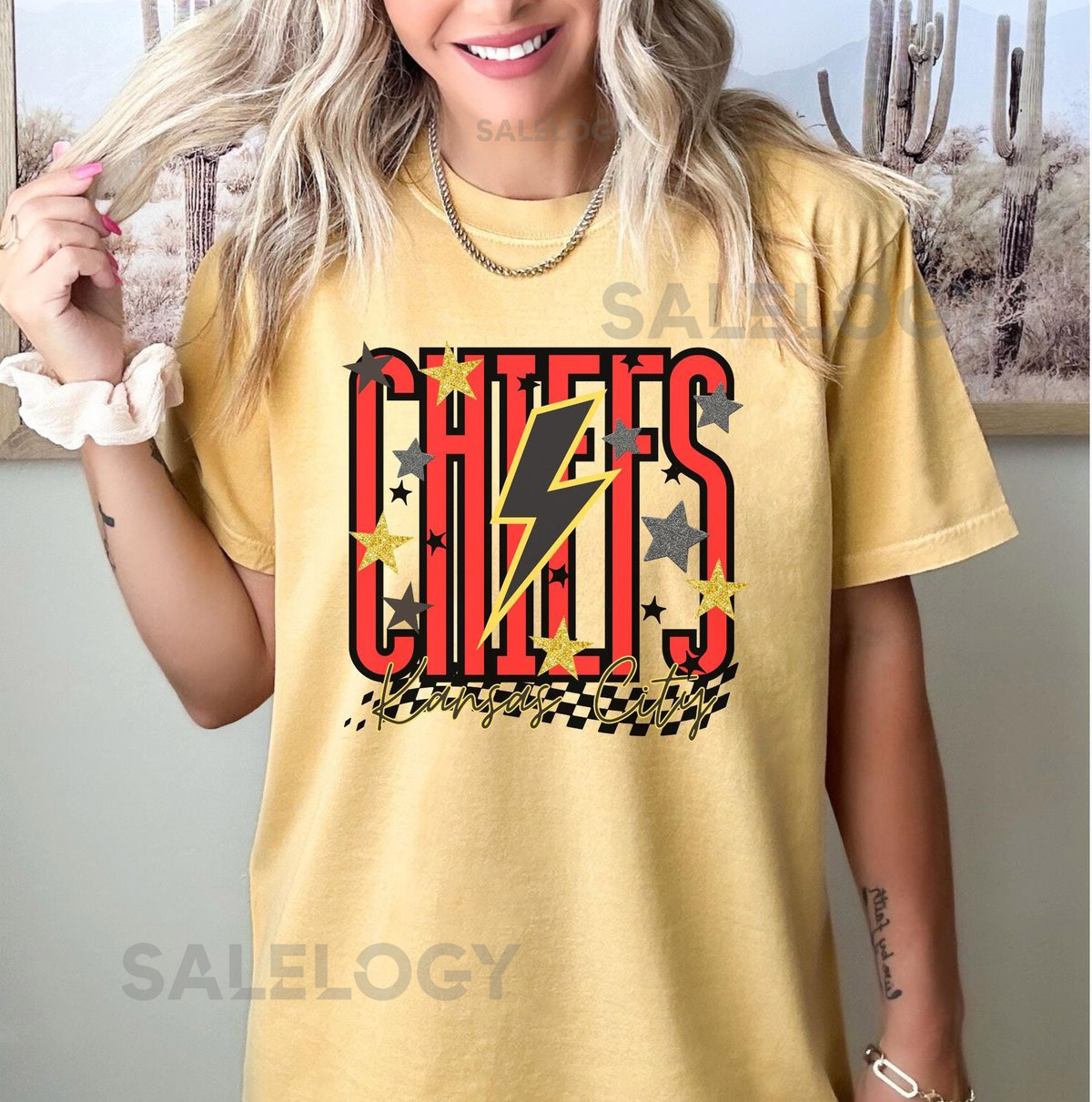Kansas City Chiefs Shirt Cozy KC Football Shirt with Distressed Print Kansas City Shirt Retro Design_289