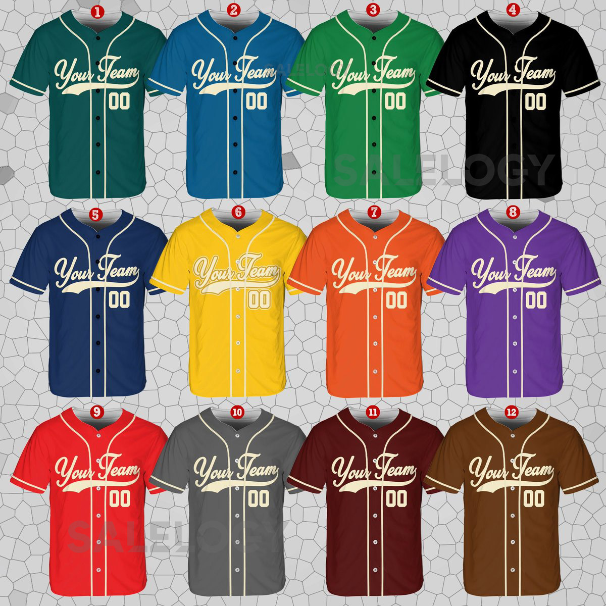 Personalized Team Name And Number Baseball Jersey Custom Baseball Jersey Shirt Baseball Jersey Uniform For Baseball Fans Baseball Lovers_419