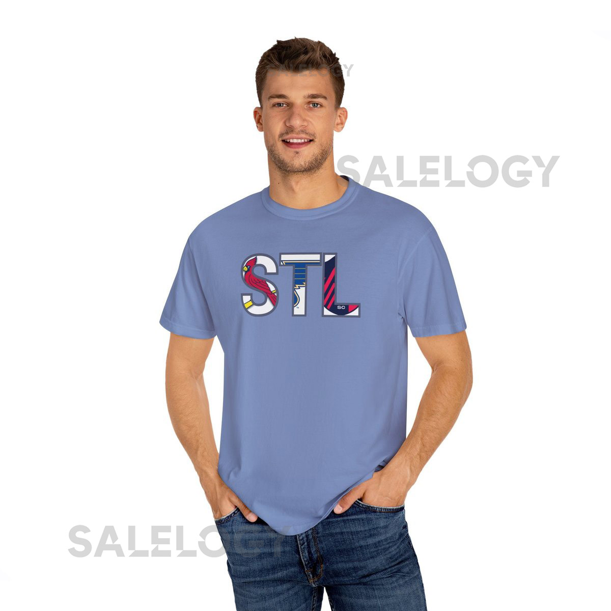 St. Louis Sports Unisex Garment Dyed T shirt_543