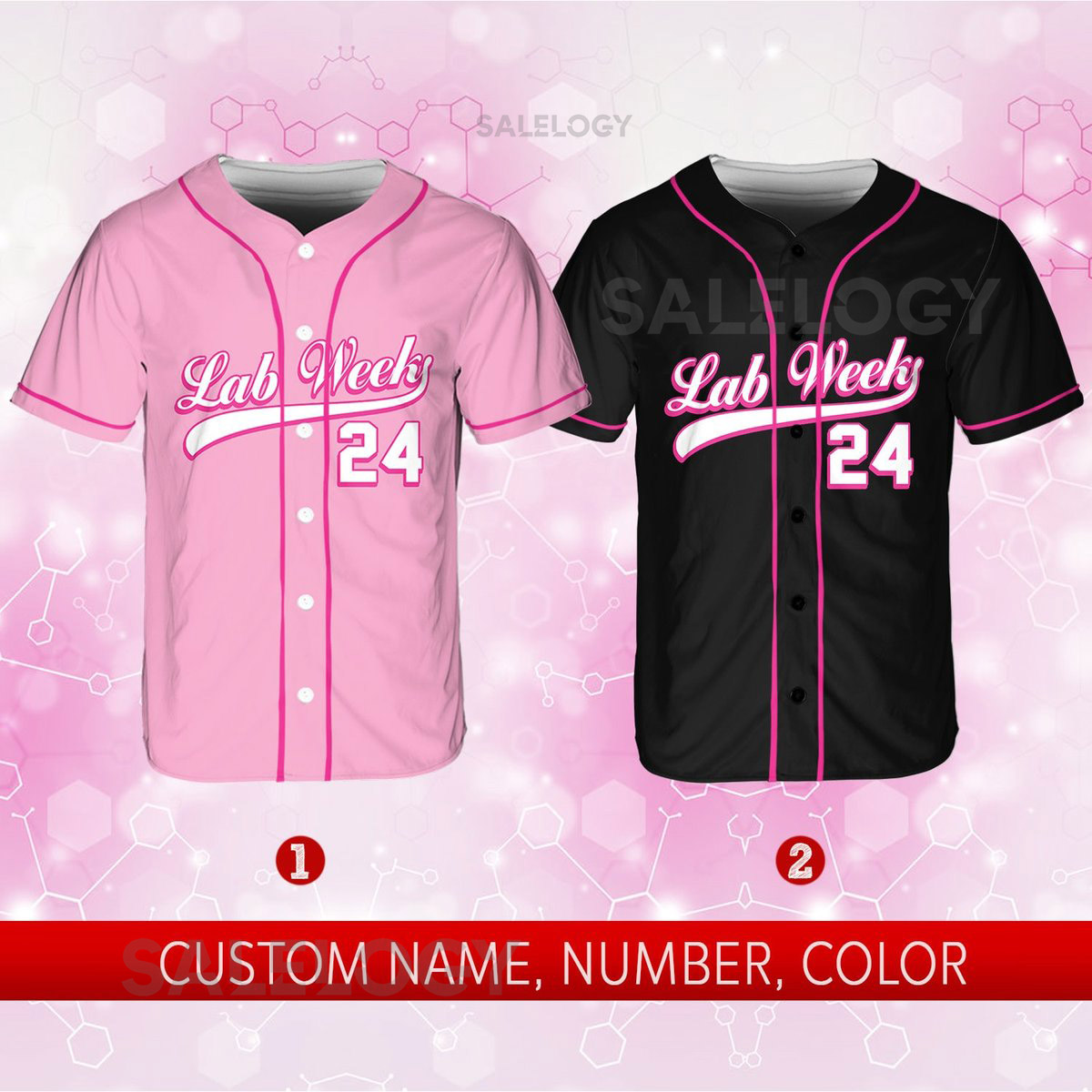 Personalized Lab Week Baseball Jersey Custom Name Lab Tech Baseball Jersey Laboratory Technician Jersey For Lab Tech Team Lab Week 2024_183