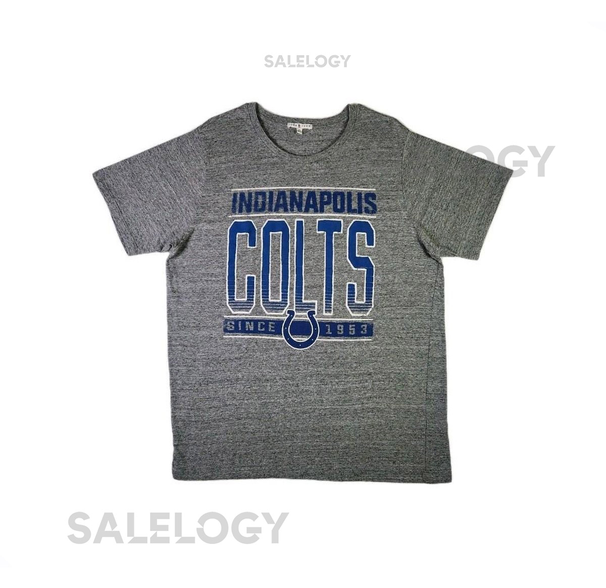 Indianapolis Colts NFL T-shirt XL Gray Junk Food Football Sportswear Crew _476