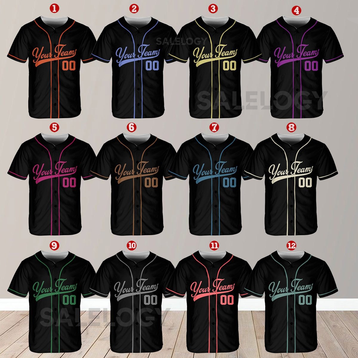 Personalized Team Name And Number Baseball Jersey Custom Baseball Jersey Shirt Baseball Jersey Uniform For Baseball Fans Baseball Lovers_424