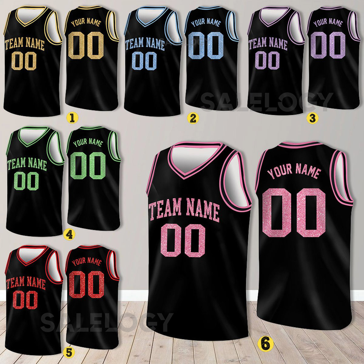 Custom Basketball Jersey Team Name Number Basketball Jersey Team Game Day Outfit Basketball Jersey for Basketball Fan Lovers Players_33