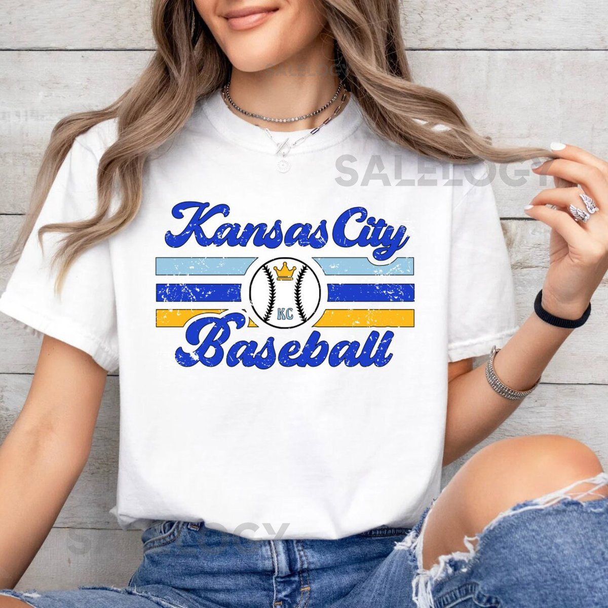 Kansas City Baseball Shirt Royals Crewneck_347