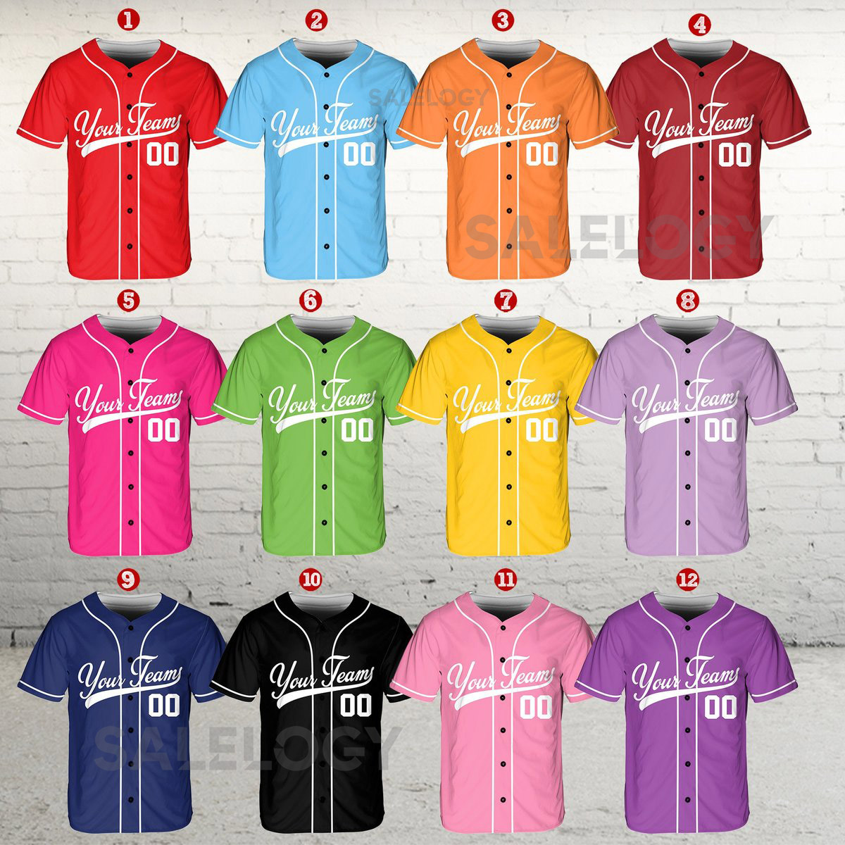 Personalized Team Name And Number Baseball Jersey Custom Baseball Jersey Shirt Baseball Jersey Uniform For Baseball Fans Baseball Lovers_445