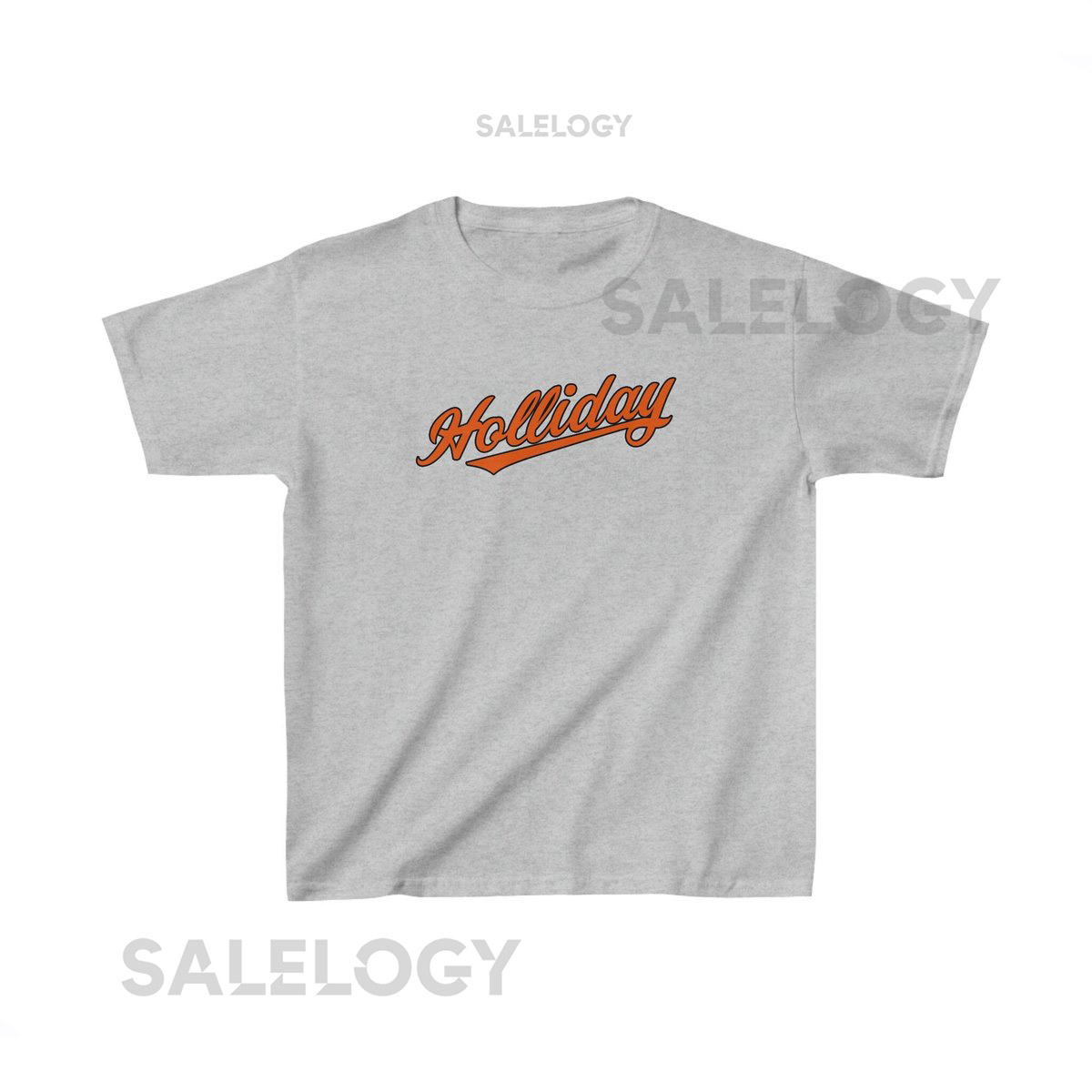 Jackson Holliday Kids Heavy Cotton Tee - Baltimore Orioles Shirt - MLB - T-Shirt Oriole White Orange_346