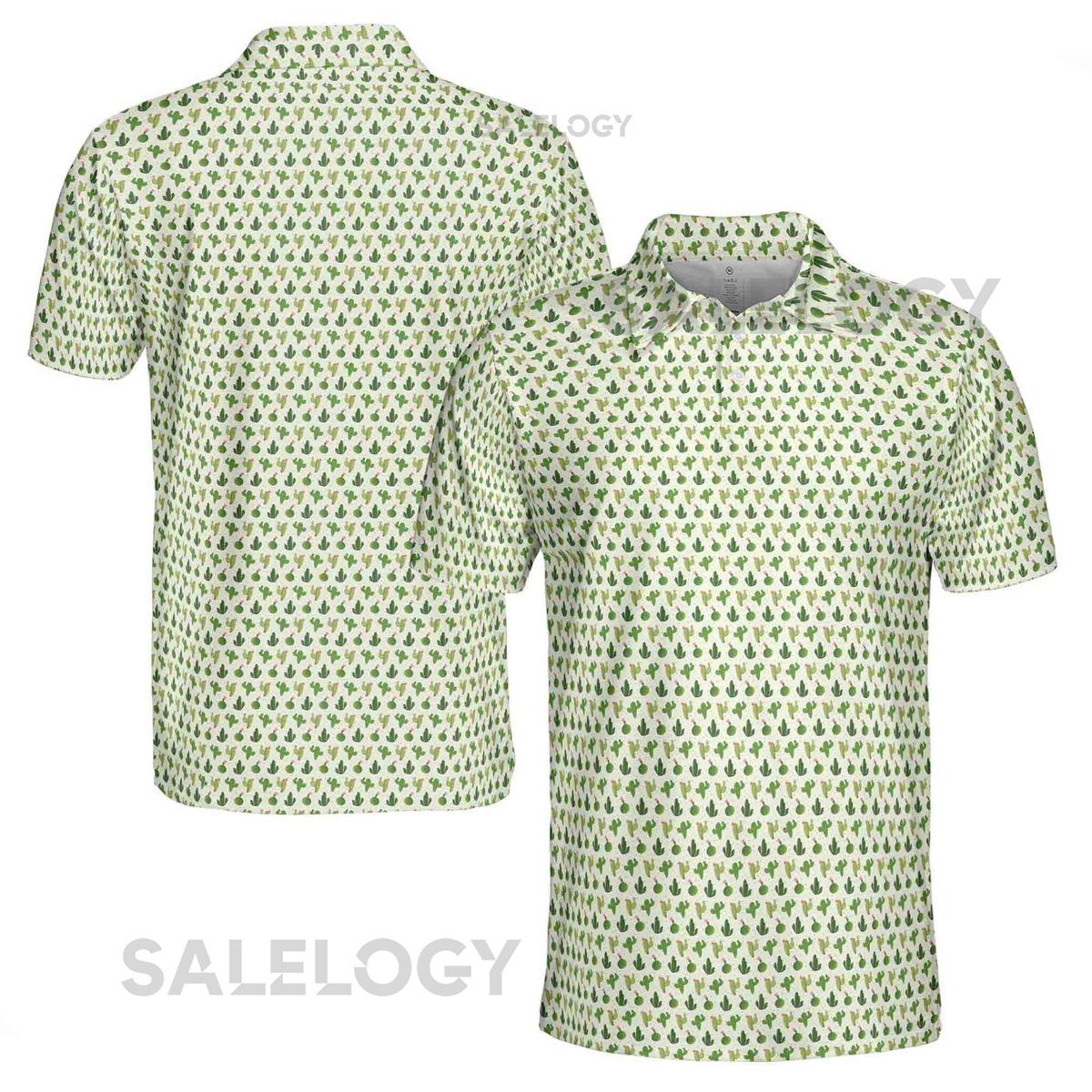 Funny Tiny Cactus Doodle Golf Men's Polo Shirt S-5XL_506