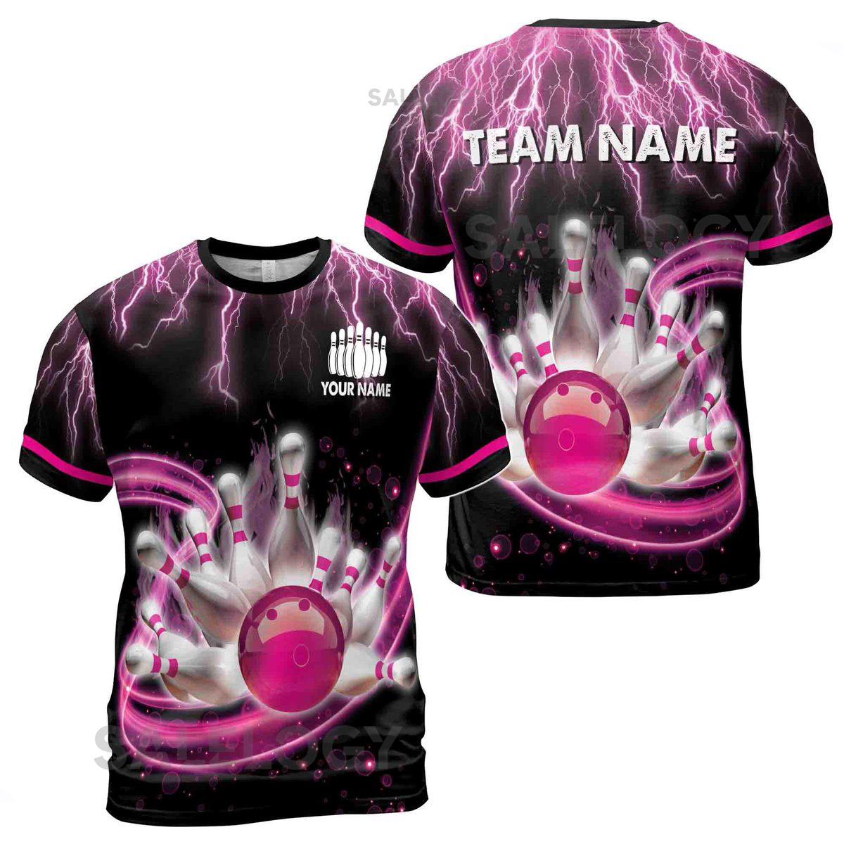 Custom Bowling Team T-Shirt Funny Personalized Design S-5XL_9
