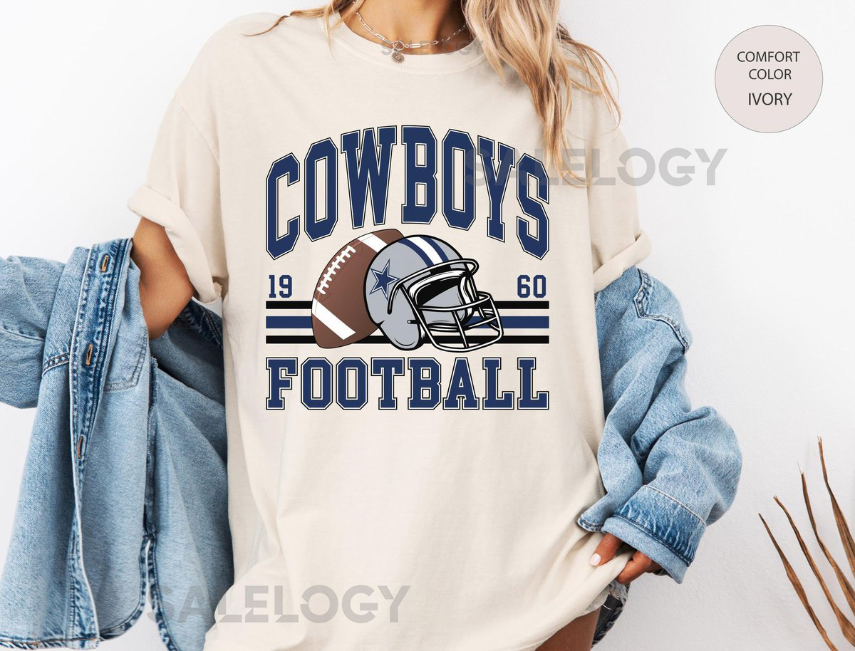 Vintage Cowboys Sweatshirt Retro Football Style Unisex S-XL_527