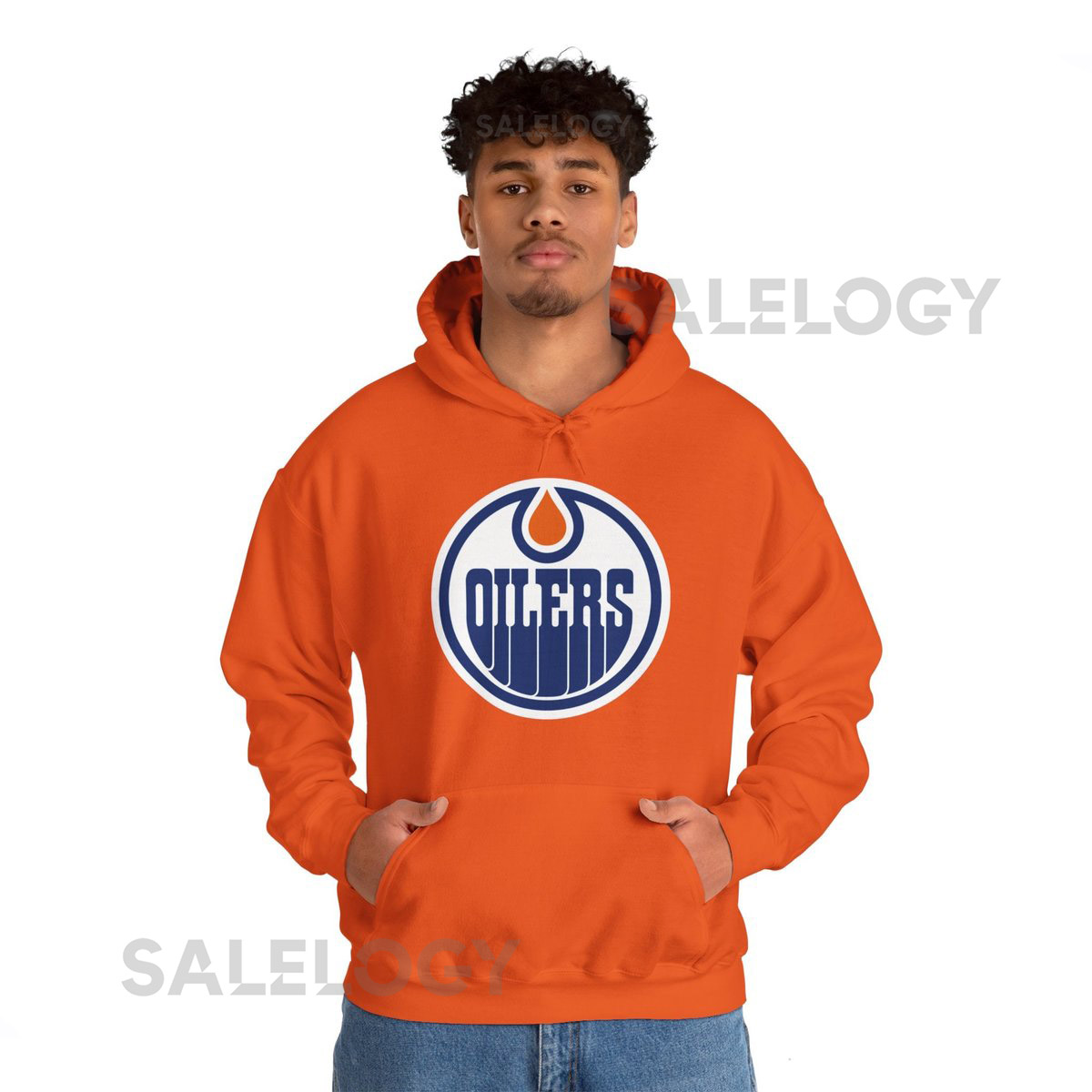Edmonton Oilers Hockey Heavy Blend Hooded Sweatshirt_52