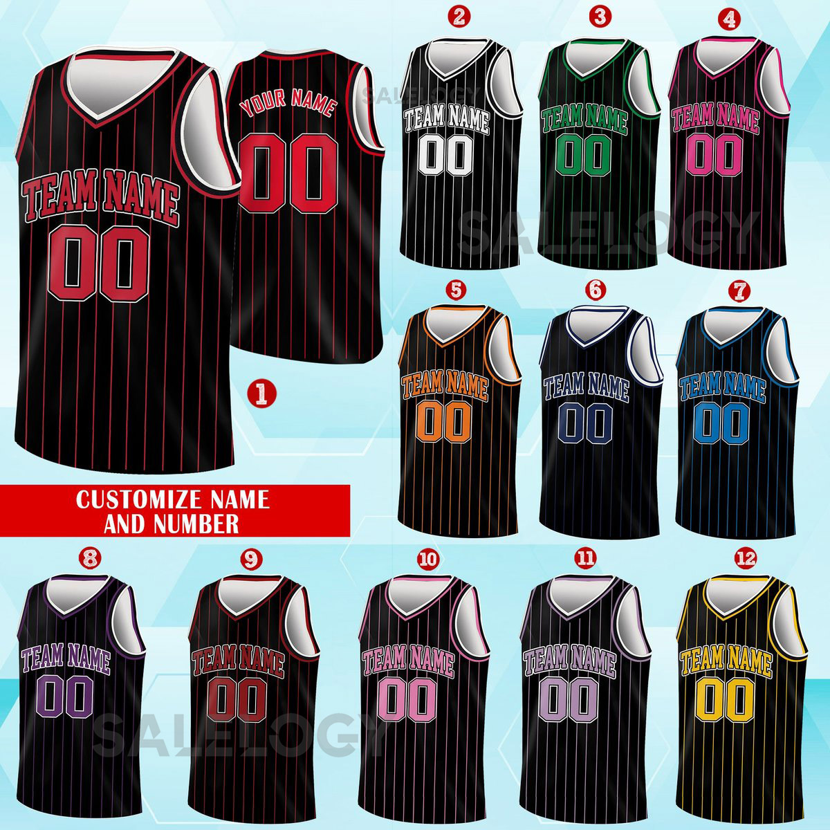 Custom Basketball Jersey Team Name Number Basketball Jersey Team Game Day Outfit Basketball Jersey for Basketball Fan Lovers Players_36