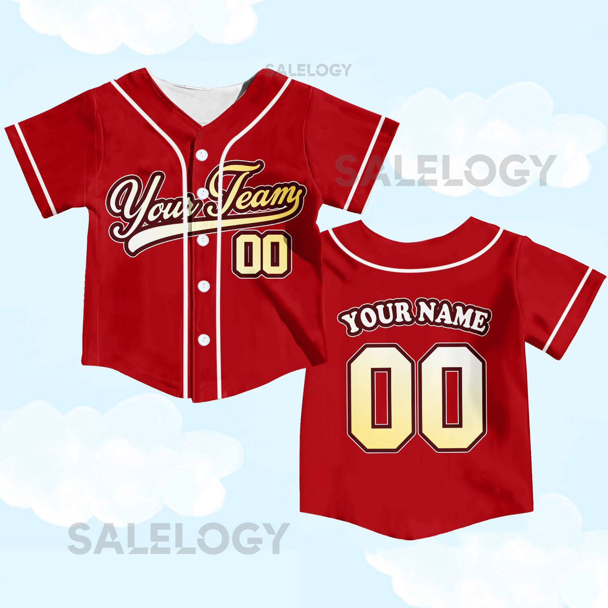 Personalized Team Name And Number Baseball Jersey Custom Youth Kid Baseball Jersey Baseball Jersey Uniform For Baseball Fans Lovers_581