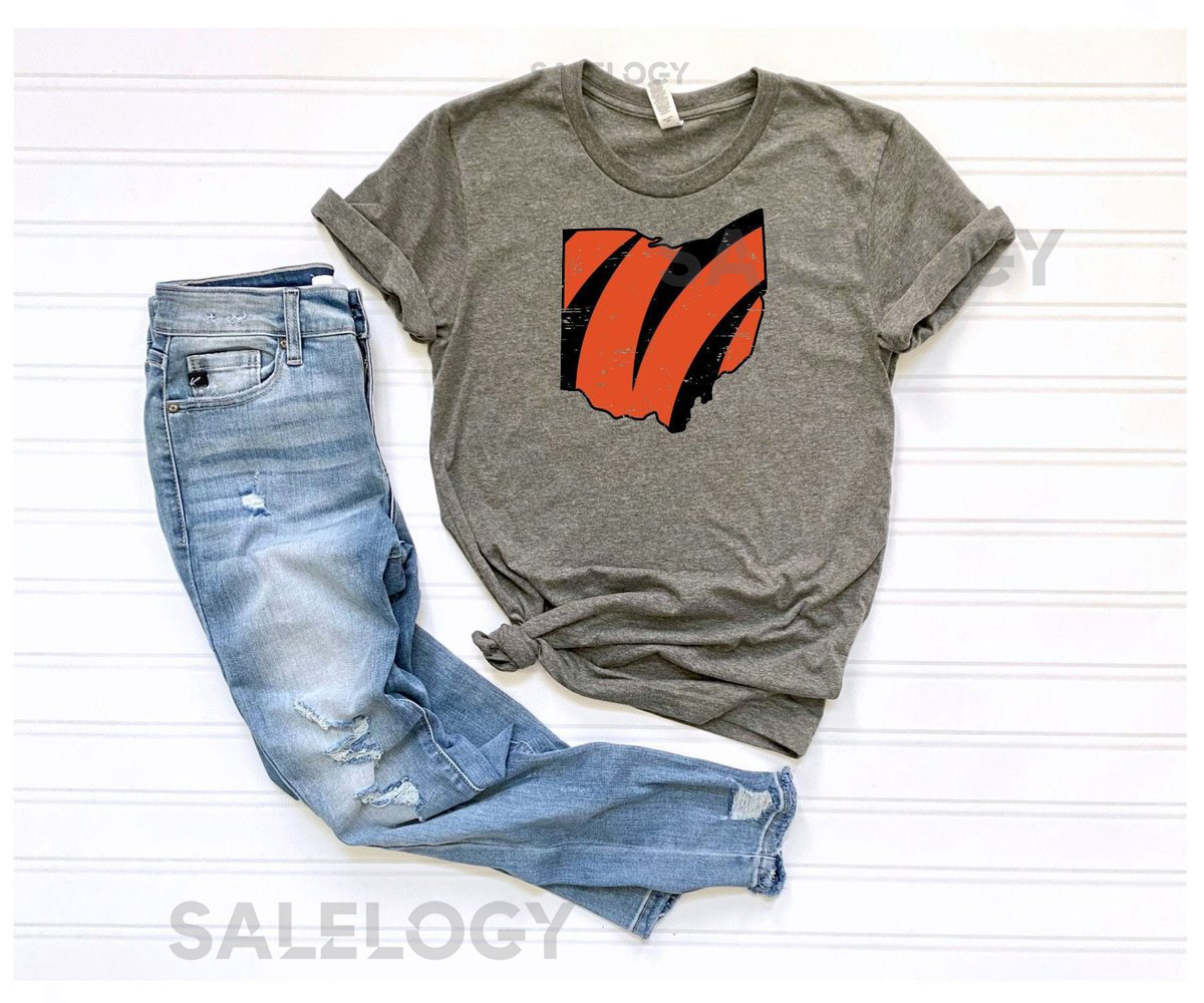 Cincinnati Football Distressed Tee_523