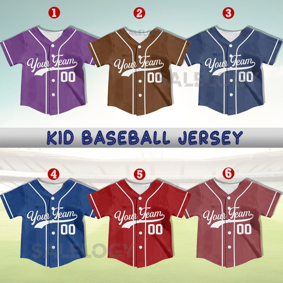 Personalized Kid Baseball Jersey Custom Name Number Youth Baseball Shirt Baseball Jersey For Baseball Fans Lovers Kids Birthday Gift_171