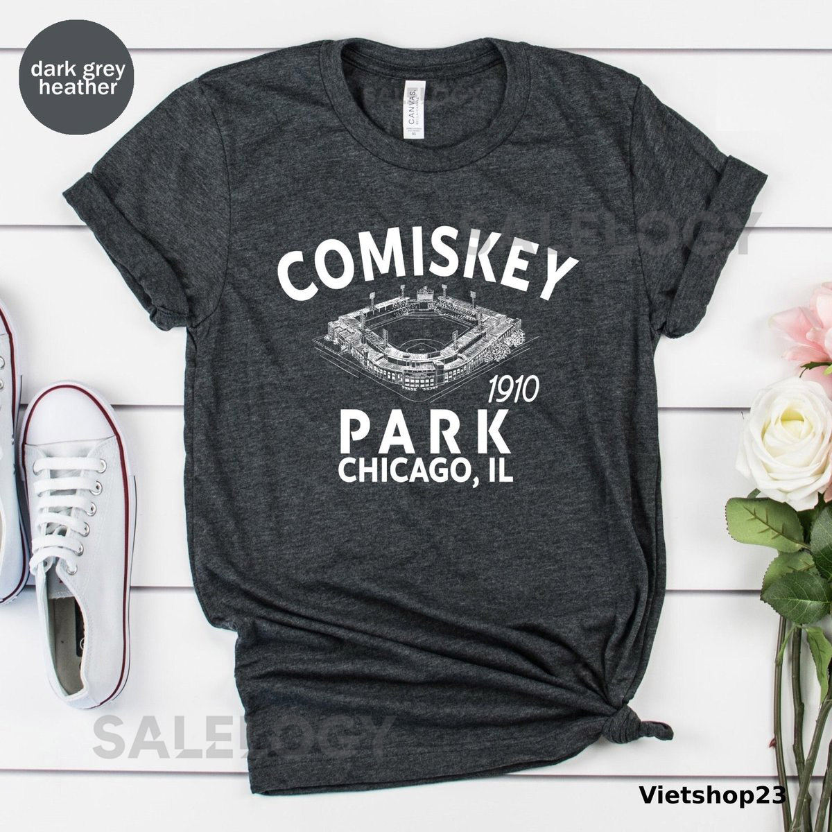 Comiskey Park 1910 Unisex T-shirt Comiskey Park Shirt Comiskey Park Stadium Tee Baseball Lover Gift Vintage Baseball Baseball Stadium_379