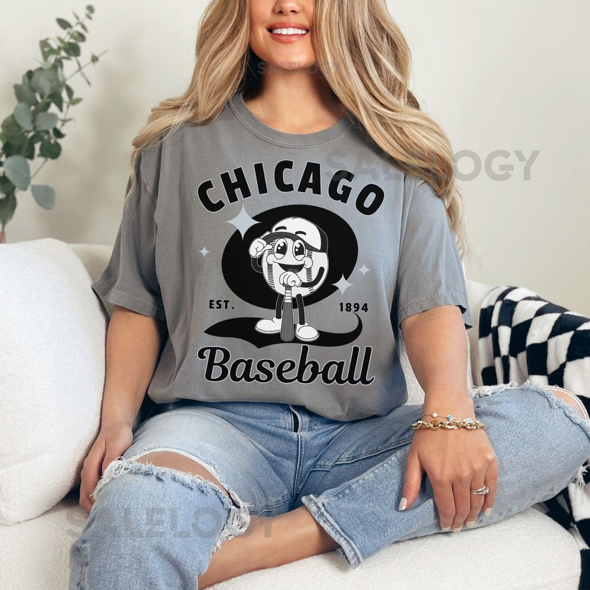 Chicago Baseball Shirt Retro Chicago Baseball Tshirt for Chicago Baseball Fan White Sox Baseball Game Outfit_168