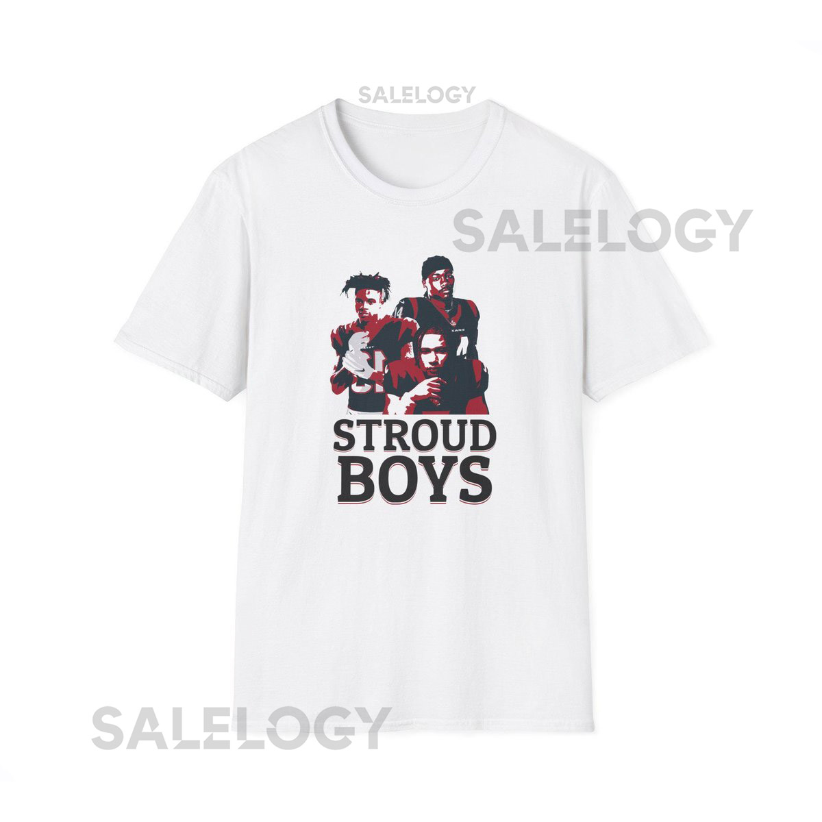 Stroud Boys - Cotton T-shirt - CJ Stroud Tank Dell Stefon Diggs Houston Football Fans Sports Tee Texans Texas Xmas Father's Day Ma_847
