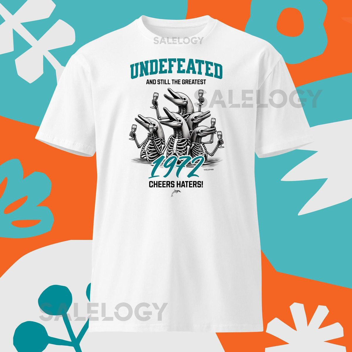 1972 Miami Football Dolphin Undefeated Season T-Shirt_6