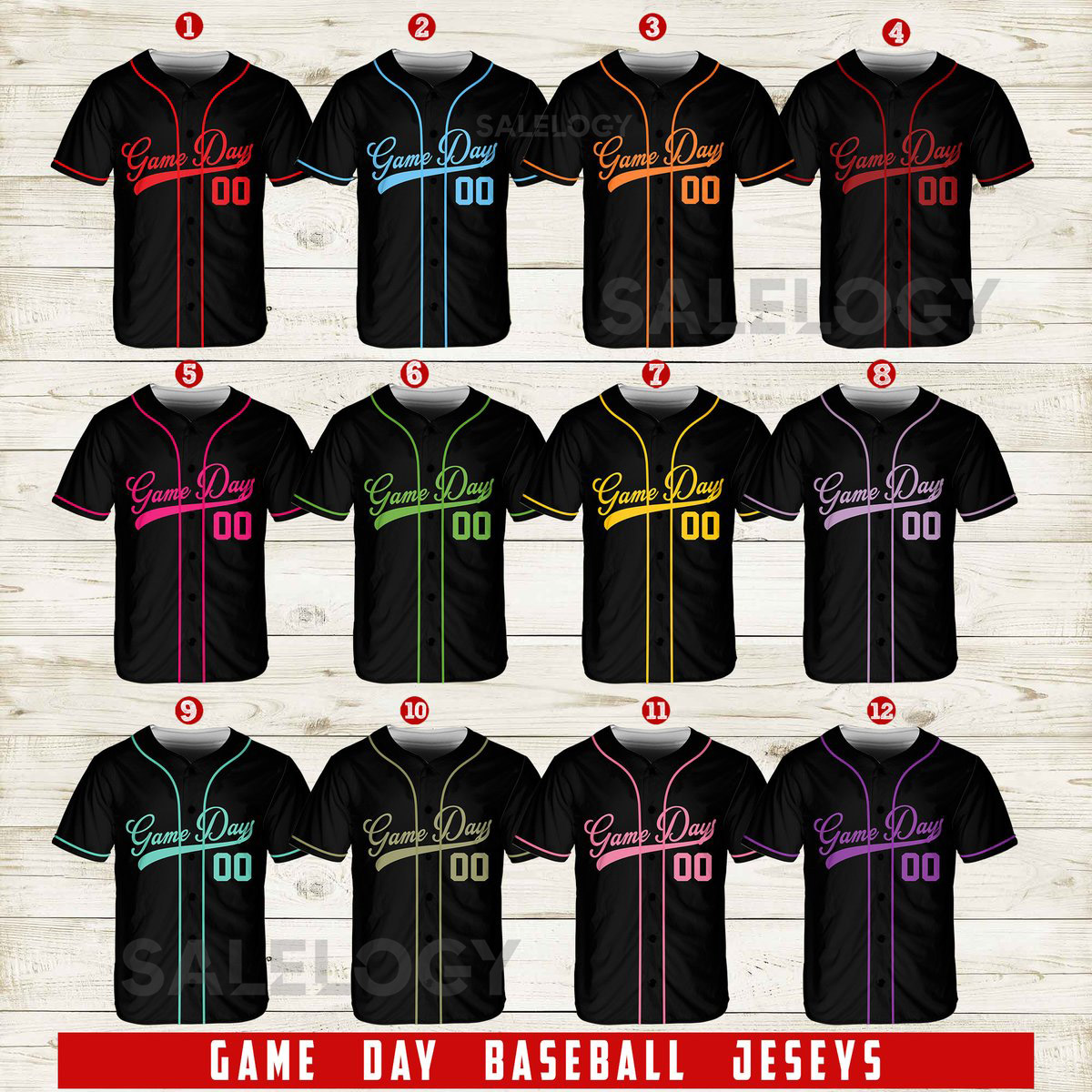 Personalized Team Name And Number Baseball Jersey Custom Game Day Baseball Jersey Baseball Jersey Uniform For Baseball Fans Baseball Lover_538