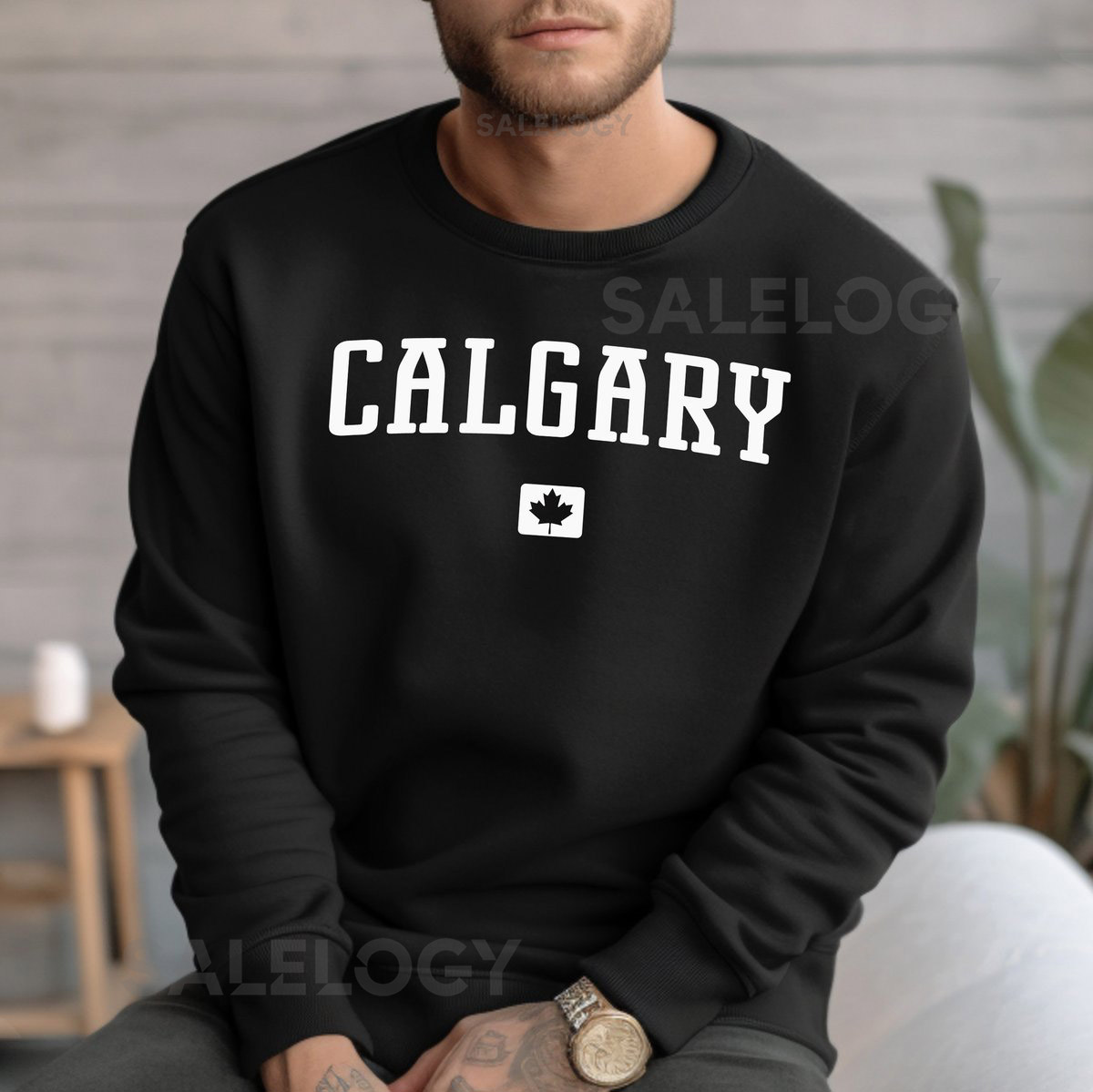 Calgary Sweatshirt Calgary Canada Crewneck Sweatshirt_31