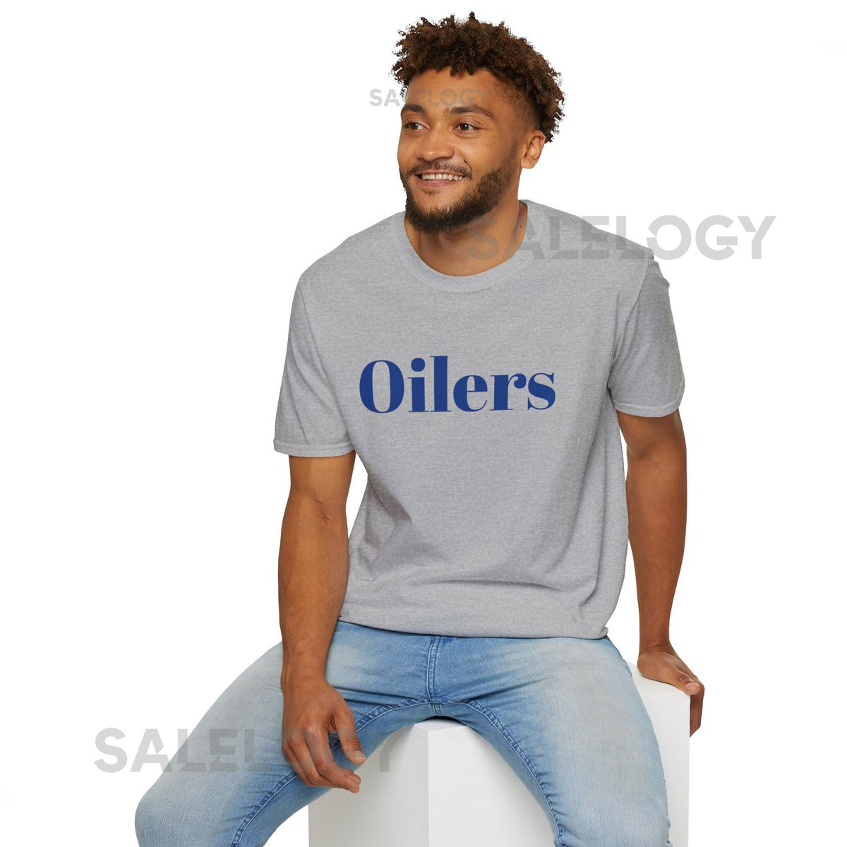 Grey Oilers T-Shirt Edmonton Hockey Fan Apparel_182