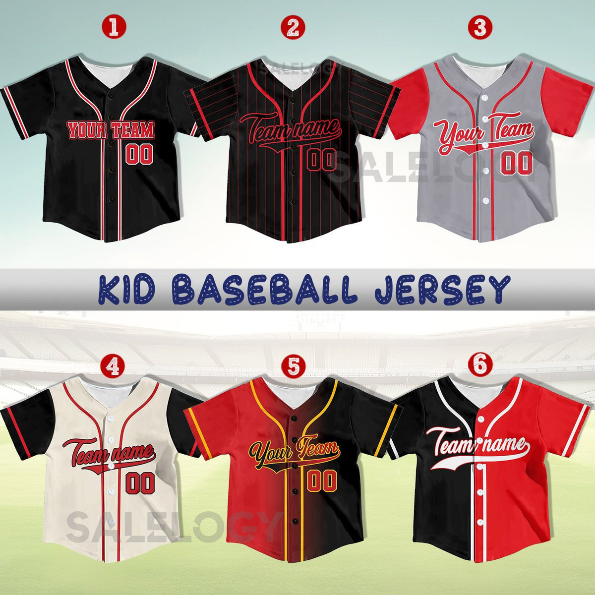 Personalized Kid Baseball Jersey Custom Name Number Youth Baseball Shirt Baseball Jersey For Baseball Fans Lovers Kids Birthday Gift_173