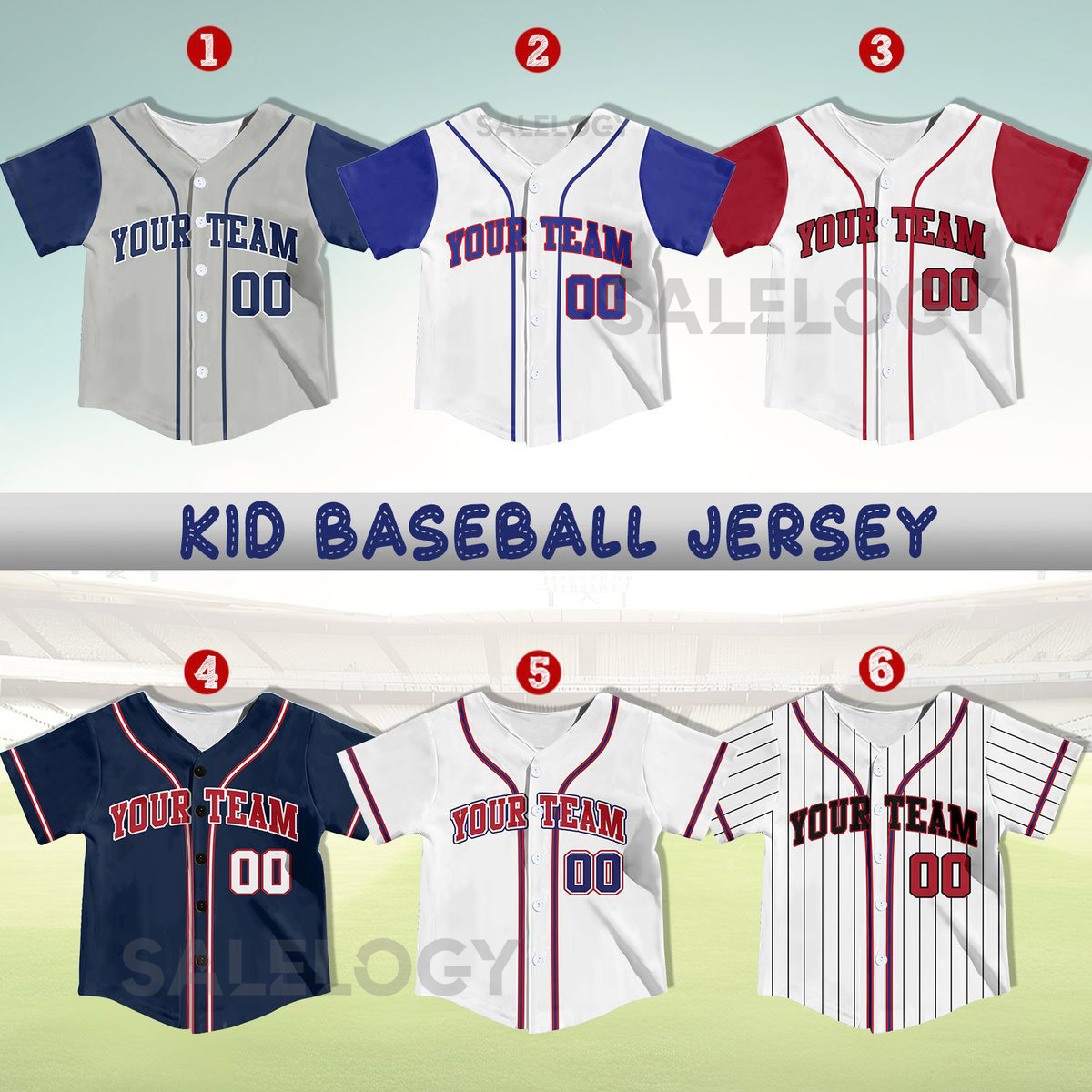 Personalized Kid Baseball Jersey Custom Name Number Youth Baseball Shirt Baseball Jersey For Baseball Fans Lovers Kids Birthday Gift_174