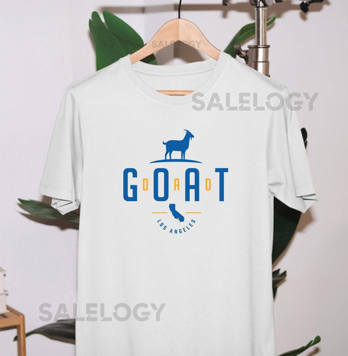 LA Fathers Day T Shirt For Dad Gift For Football Fan LA Dad T Shirt GOAT Dad_427