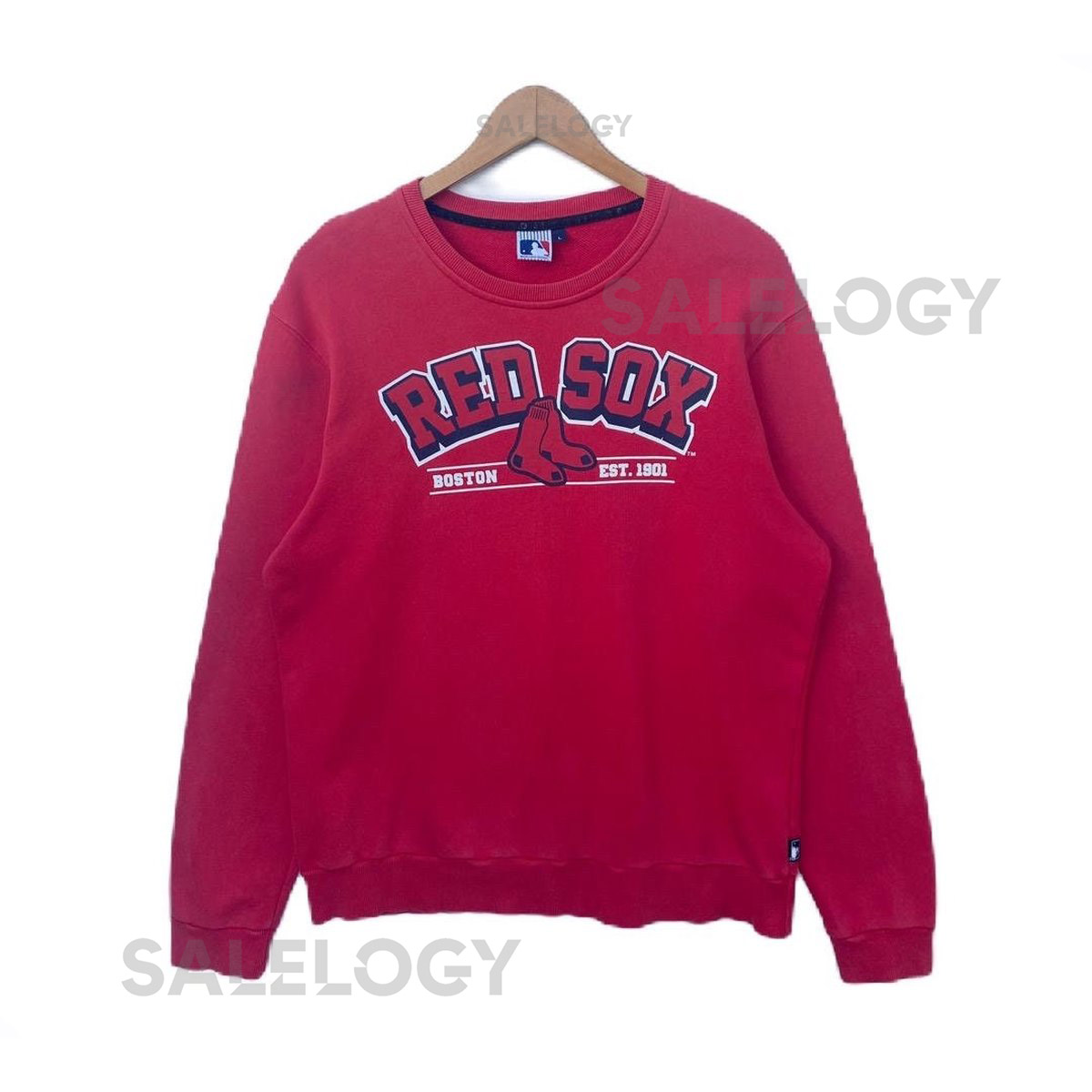 BOSTON RED SOX Sweatshirt Pullover Jumper Mlb Baseball Sportswear Streetwear Large Size Red Colour Long Sleeve Major League_206