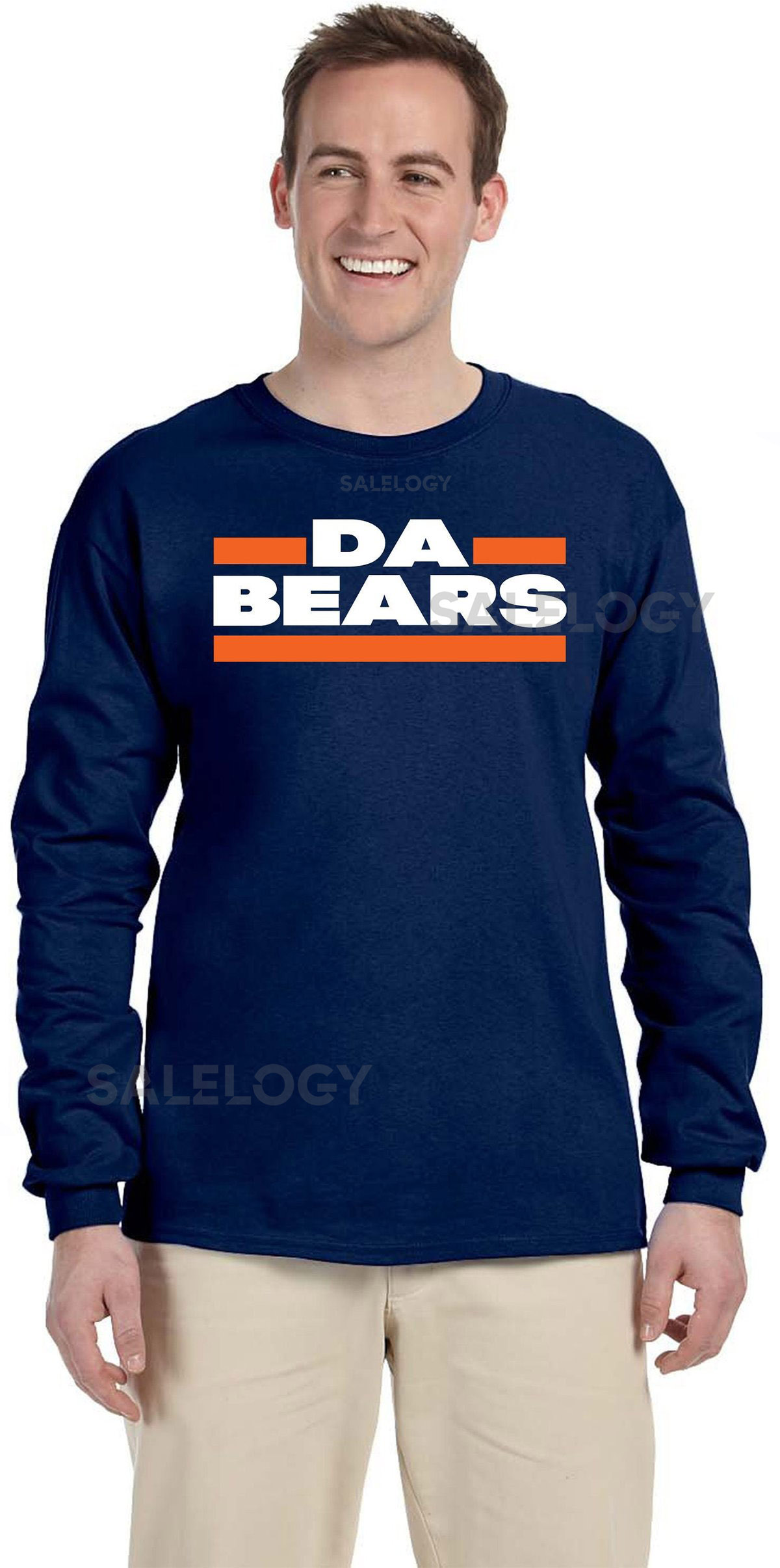 Da Bears Chicago Football Long Sleeve T-Shirt_605
