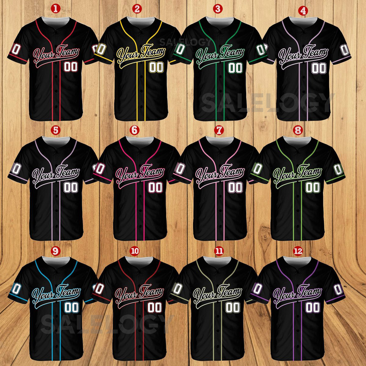 Personalized Team Name And Number Baseball Jersey Custom Baseball Jersey Shirt Baseball Jersey Uniform For Baseball Fans Baseball Lovers_457