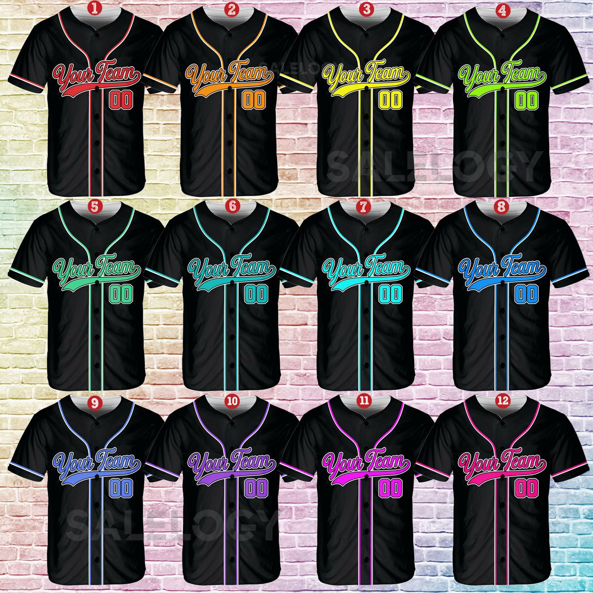 Personalized Team Name And Number Baseball Jersey Custom Baseball Jersey Shirt Baseball Jersey Uniform For Baseball Fans Baseball Lovers_458